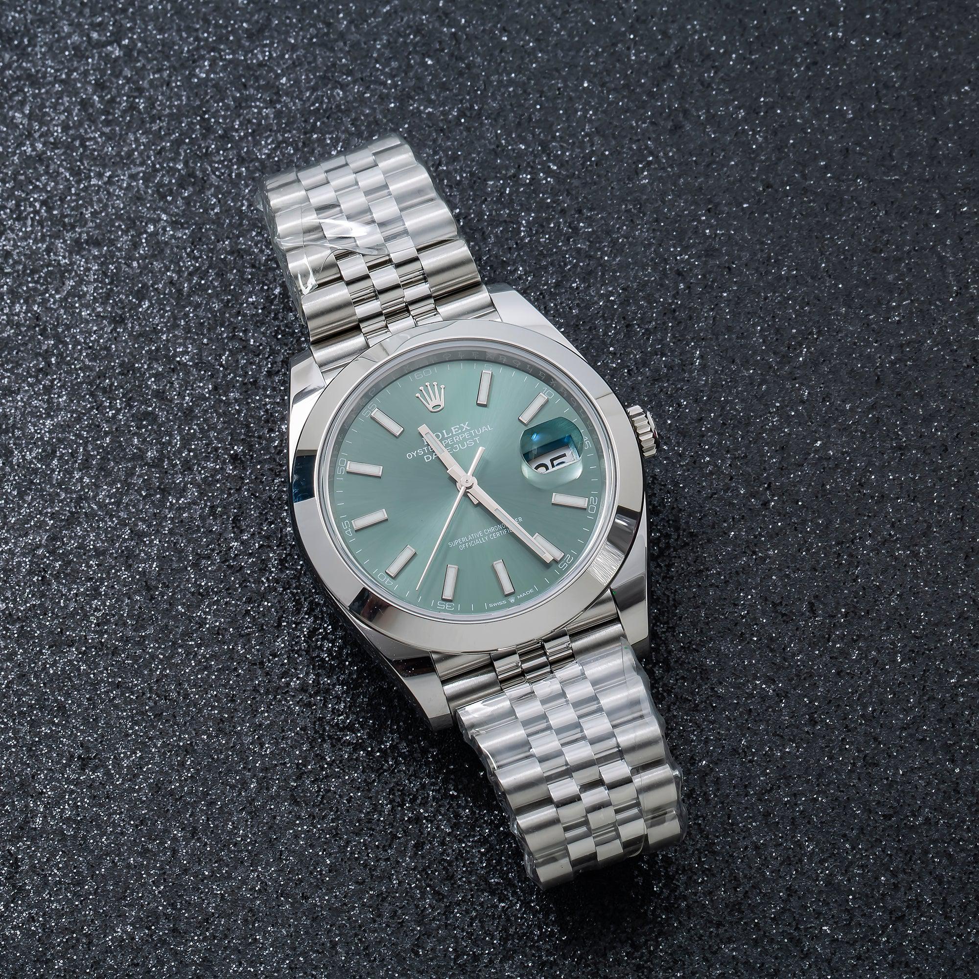 Rolex Datejust 126300 41MM Green Dial With Stainless Steel Jubilee Bracelet