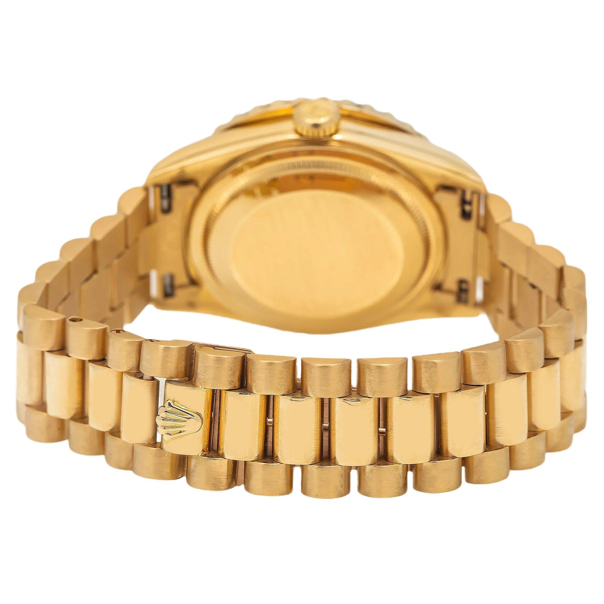 Rolex Day-Date 18238 36MM Diamond Dial With Yellow Gold Diamond Bezel