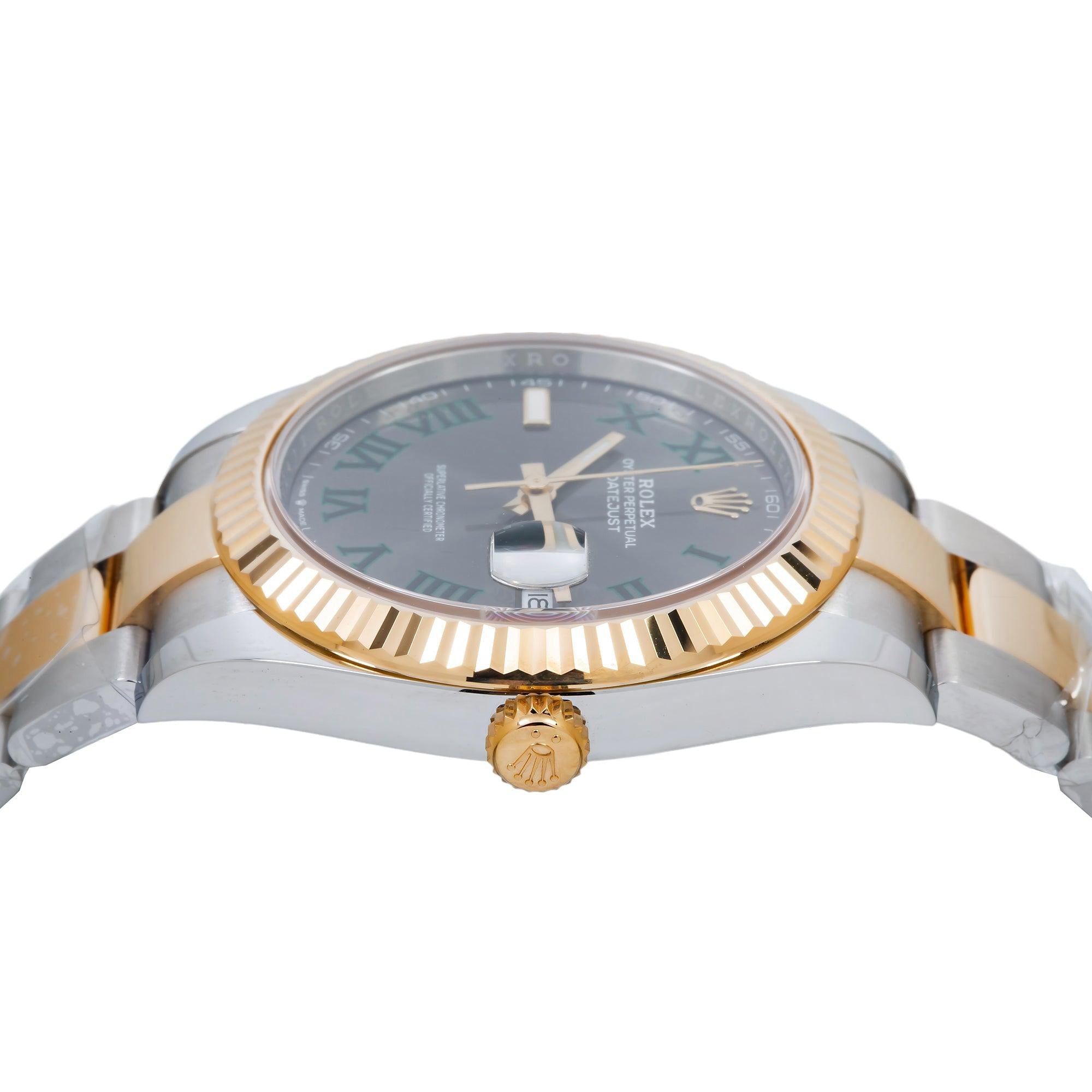 Rolex Datejust 126333 41MM Wimbledon Dial With Two Tone Oyster Bracelet