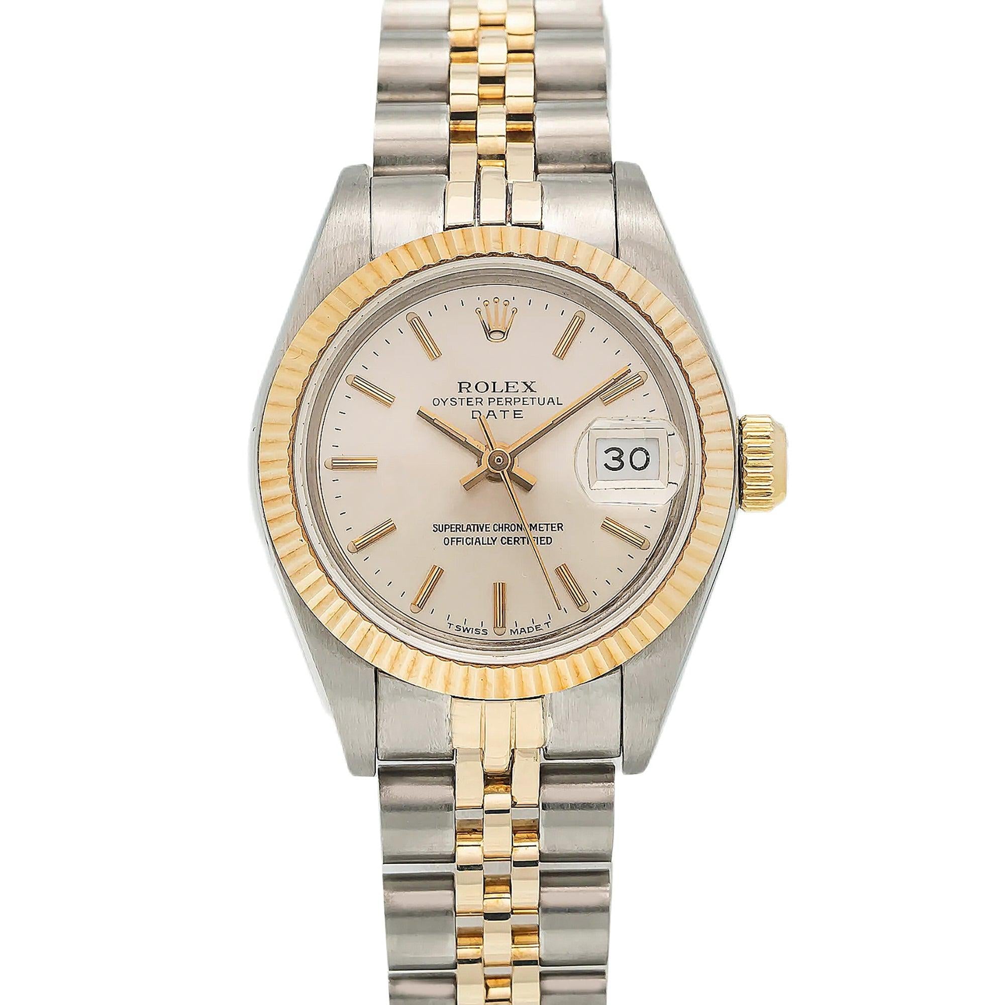 Rolex Datejust 69173 26MM Silver Dial With Two Tone Jubilee Bracelet