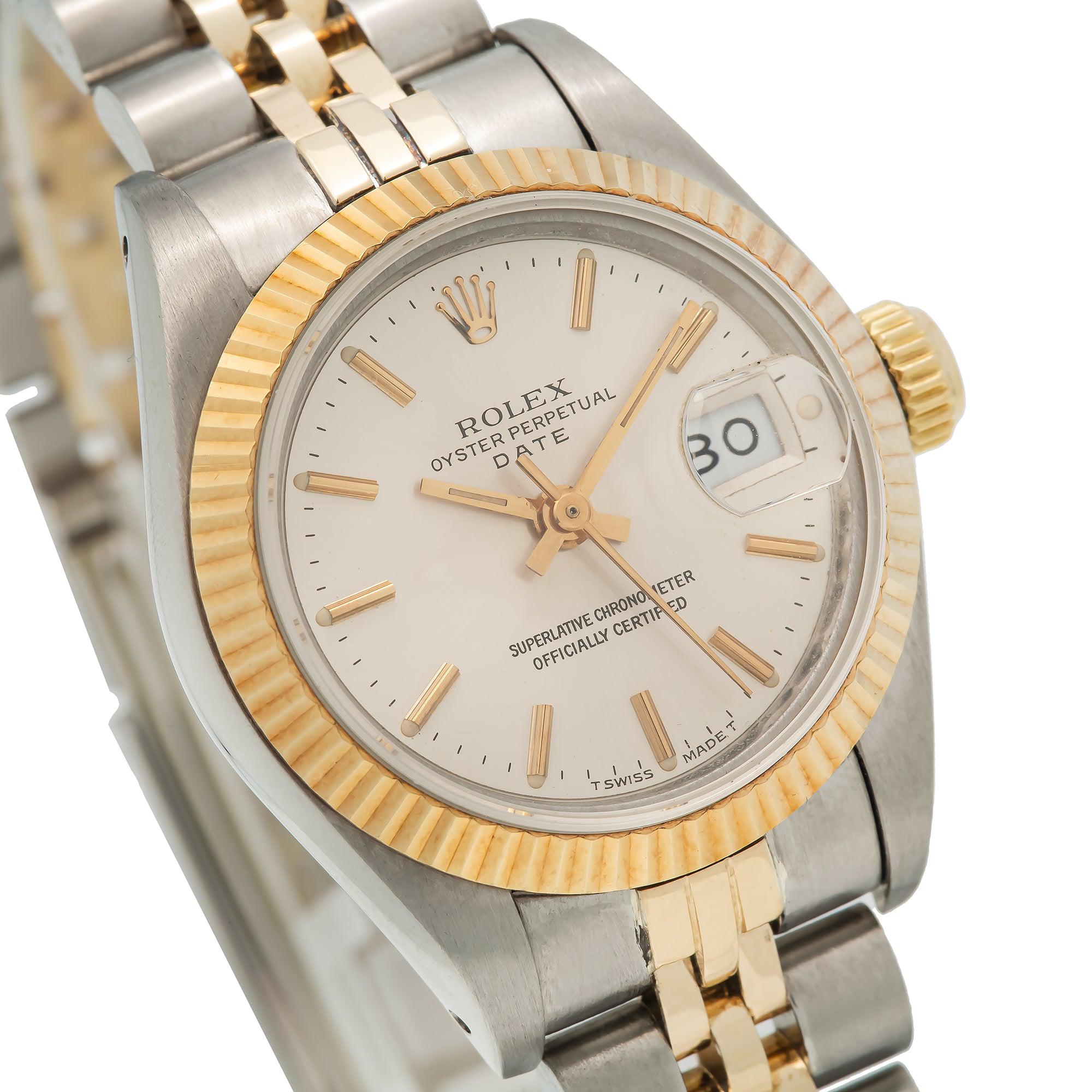 Rolex Datejust 69173 26MM Silver Dial With Two Tone Jubilee Bracelet