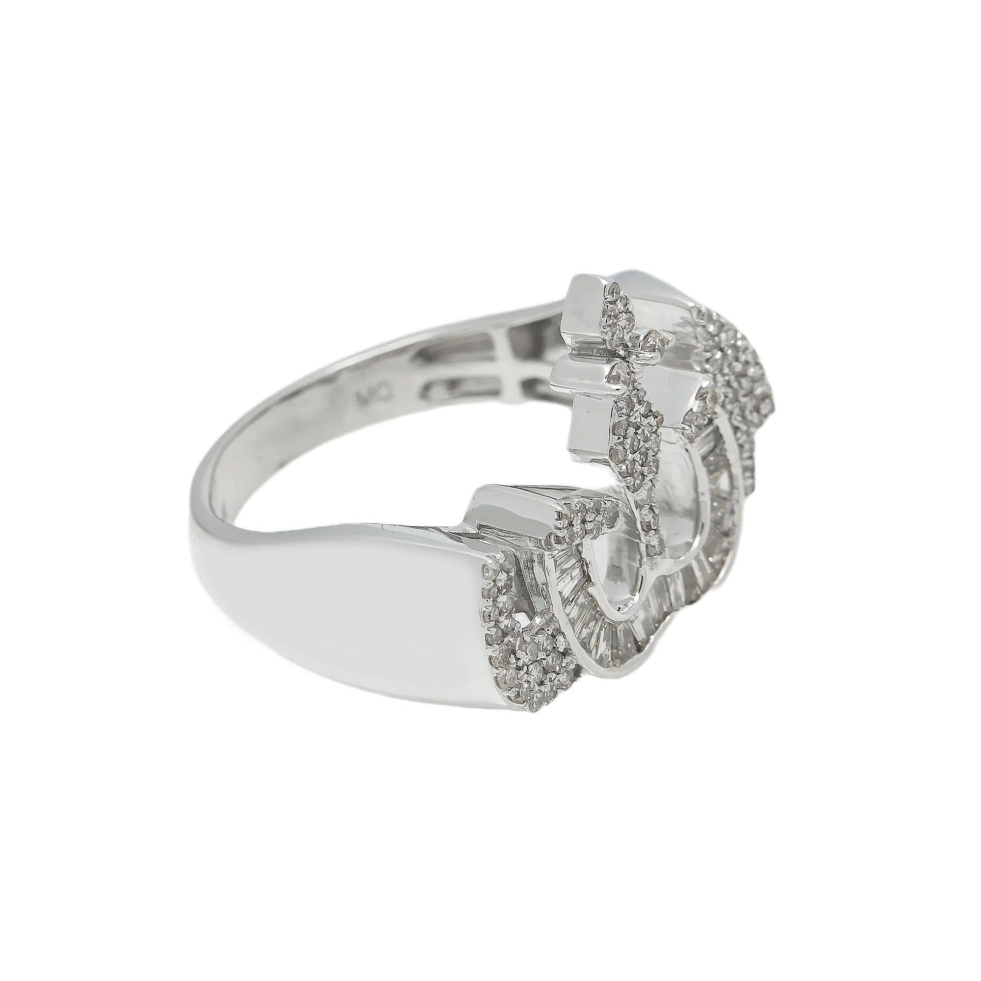 14K GOLD DIAMOND LADIES ALLAH RING