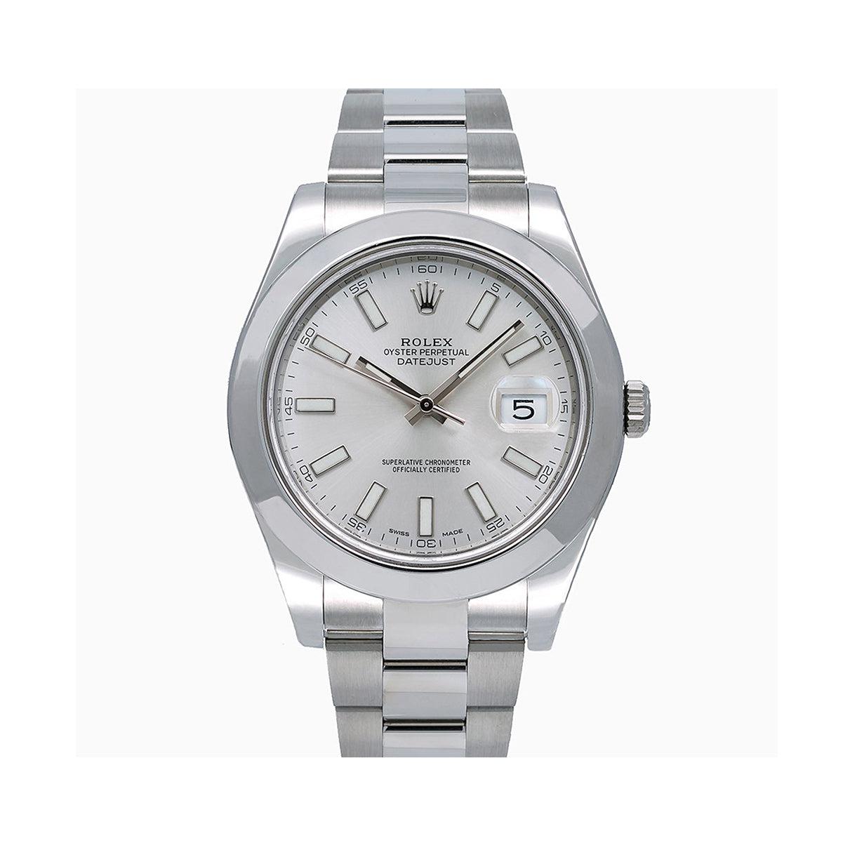 Rolex Datejust II 116300 41MM Silver Stick Dial With Stainless Steel Bracelet