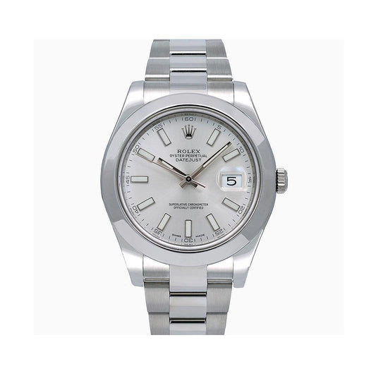 Rolex Datejust II 116300 41MM Silver Stick Dial With Stainless Steel Bracelet