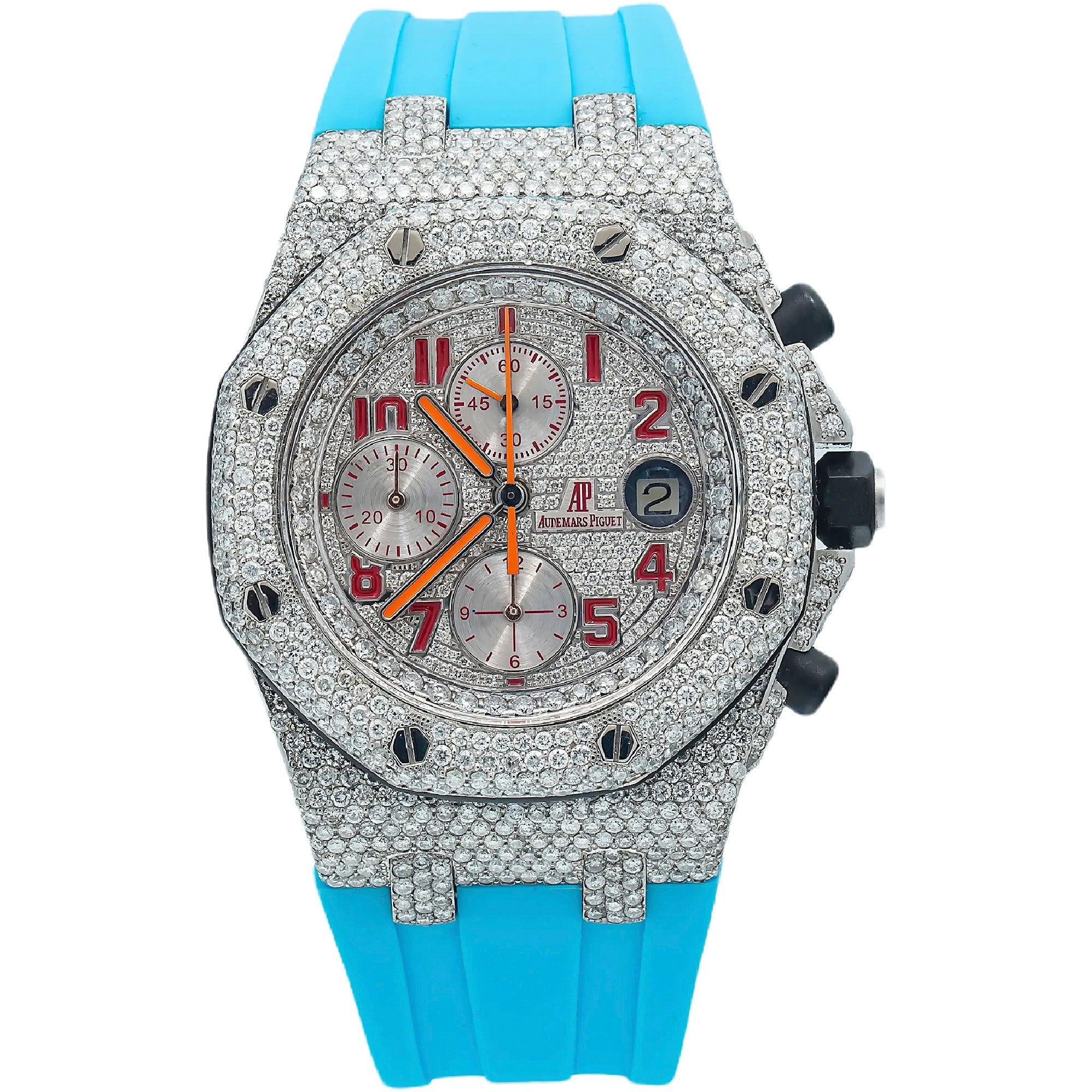 Audemars Piguet Royal Oak Offshore Chronograph 26170ST 42MM Diamond Dial With 10.75 CT Diamonds