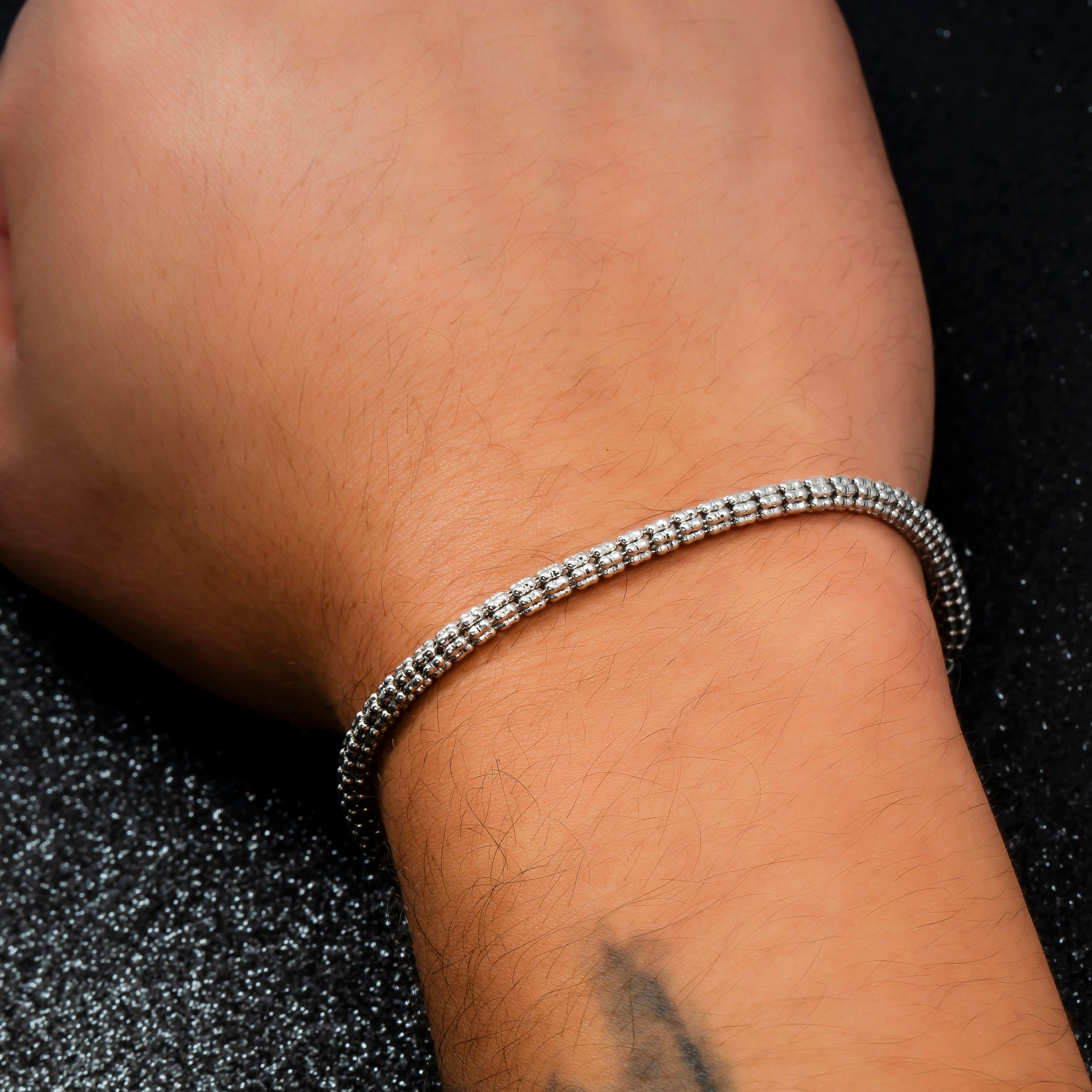 14K GOLD 4MM ICE CHAIN BRACELET