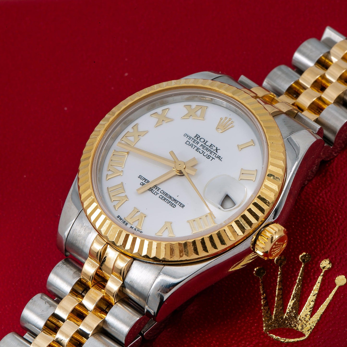 Rolex Datejust 178273 31MM White Dial With Two Tone Jubilee Bracelet