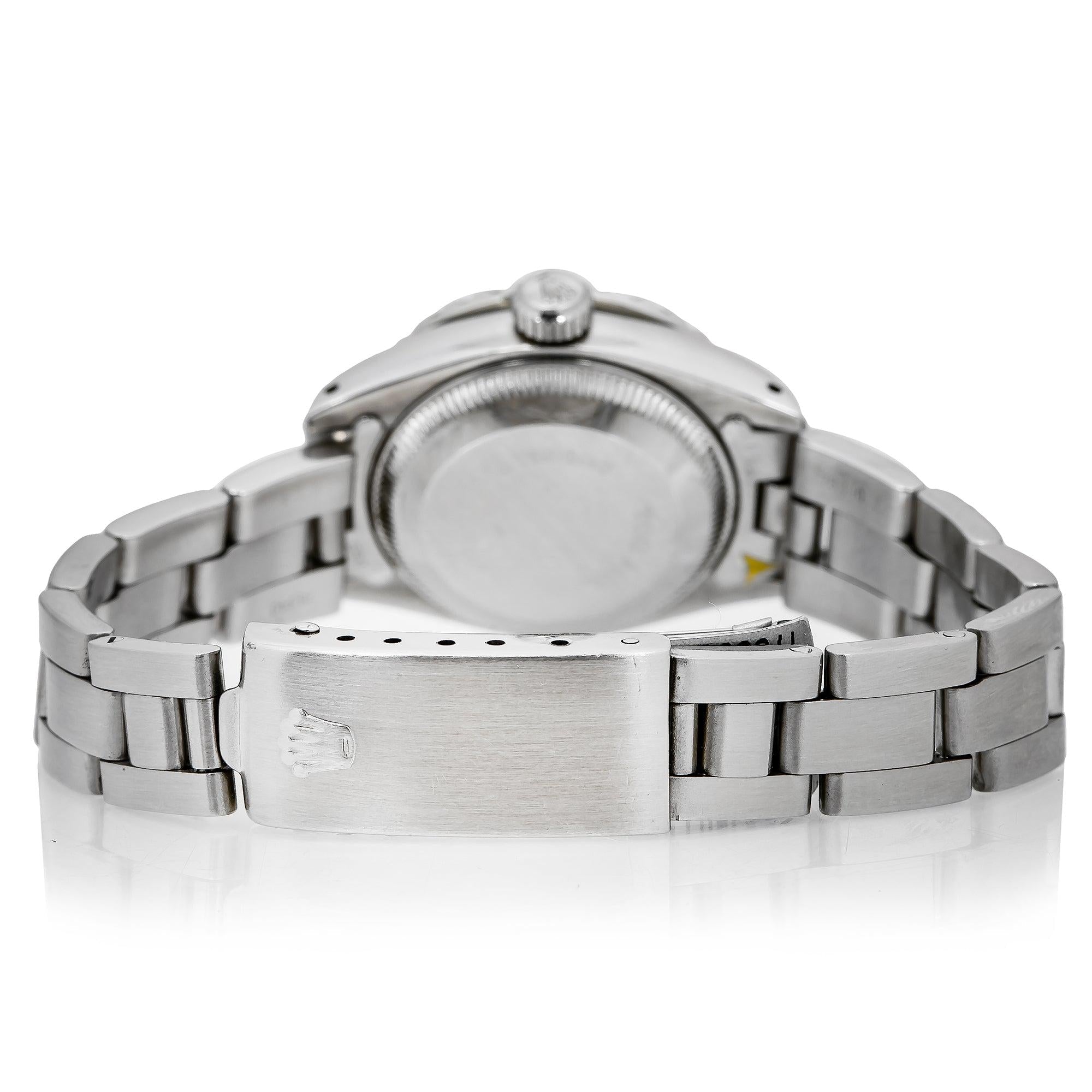 Rolex Lady-Datejust 6917 26MM Gray Diamond Dial With Stainless Steel Bracelet