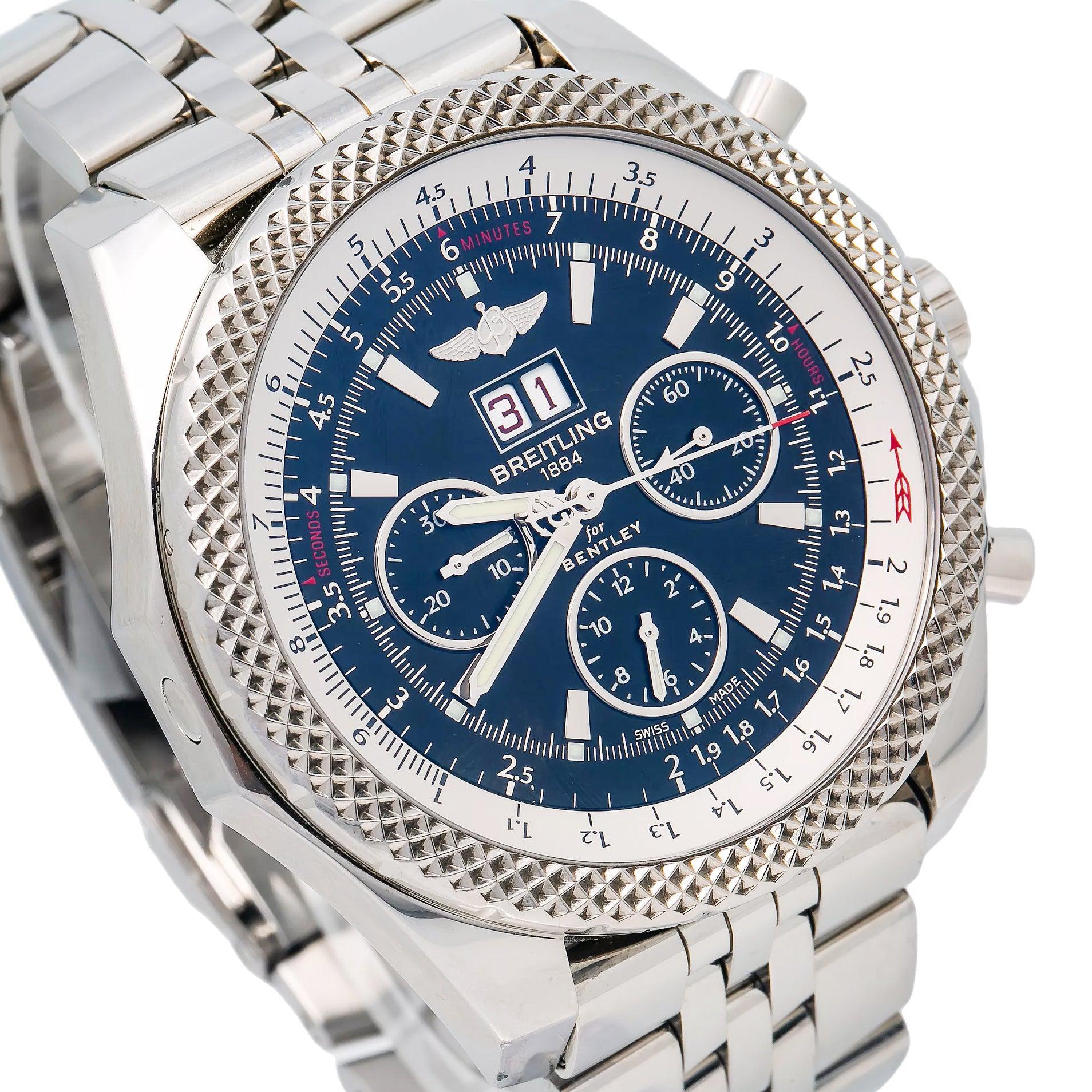 Breitling Bentley A44364 49MM Black Dial With Stainless Steel Bracelet