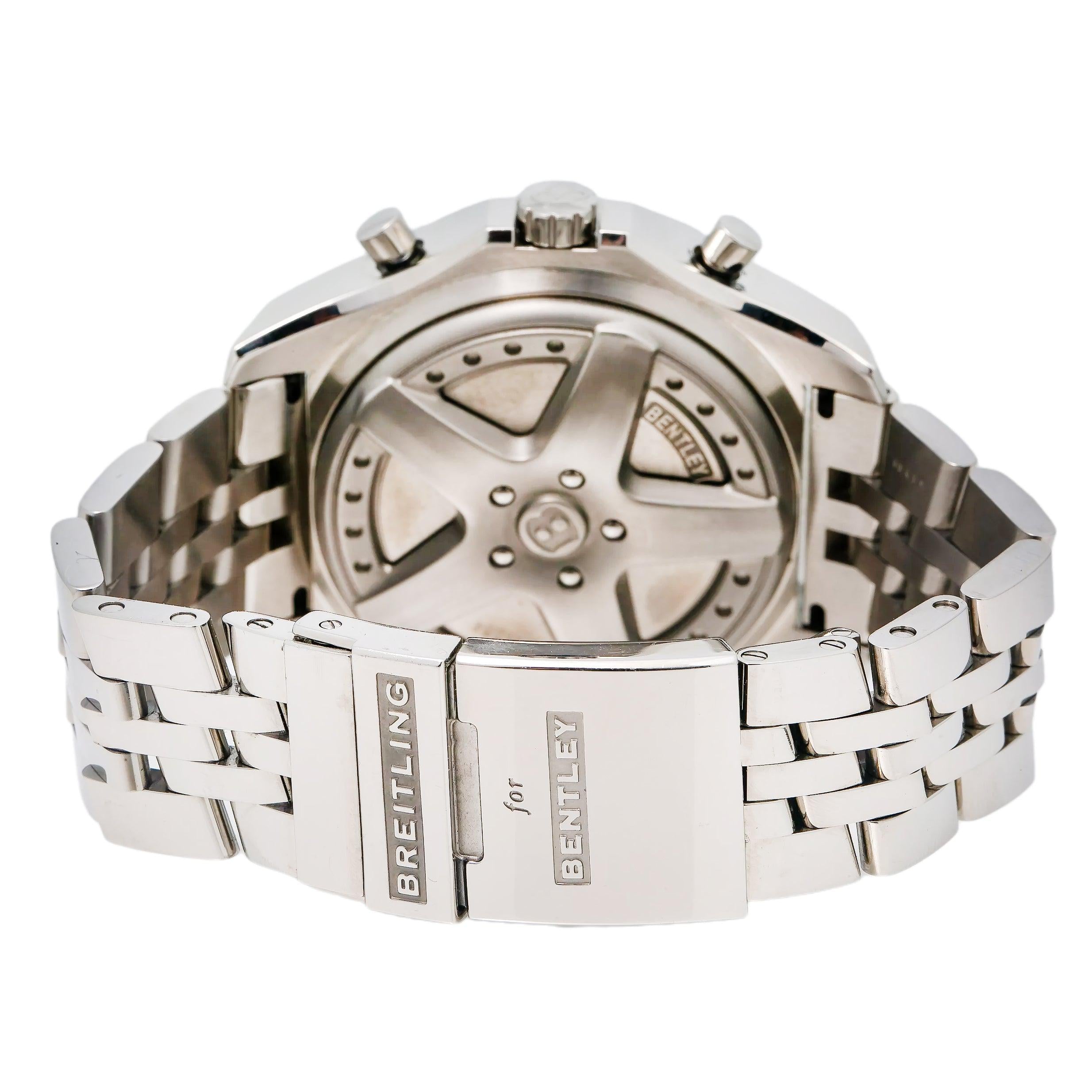 Breitling Bentley A44364 49MM Black Dial With Stainless Steel Bracelet