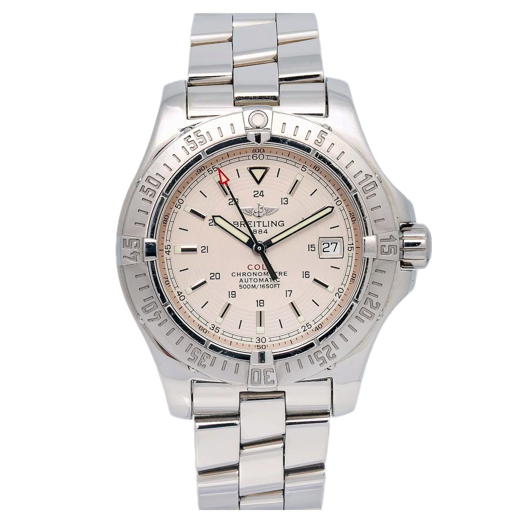 Breitling Colt A17380 White Dial Stainless Steel Watch