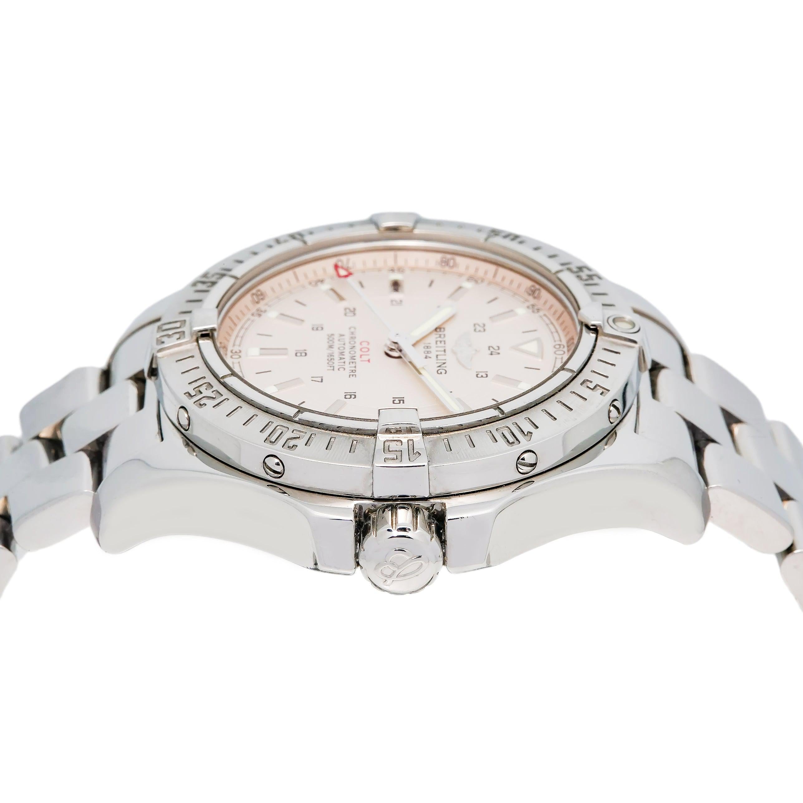 Breitling Colt A17380 White Dial Stainless Steel Watch