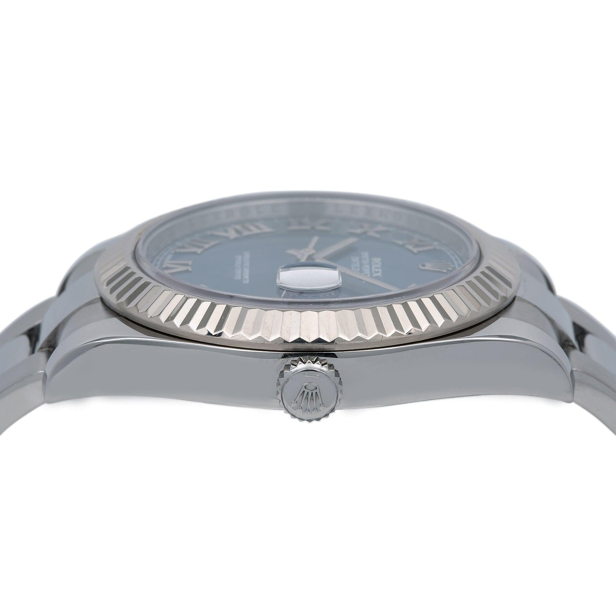 Rolex Datejust II 116334 41MM Blue Dial With Stainless Steel Oyster Bracelet