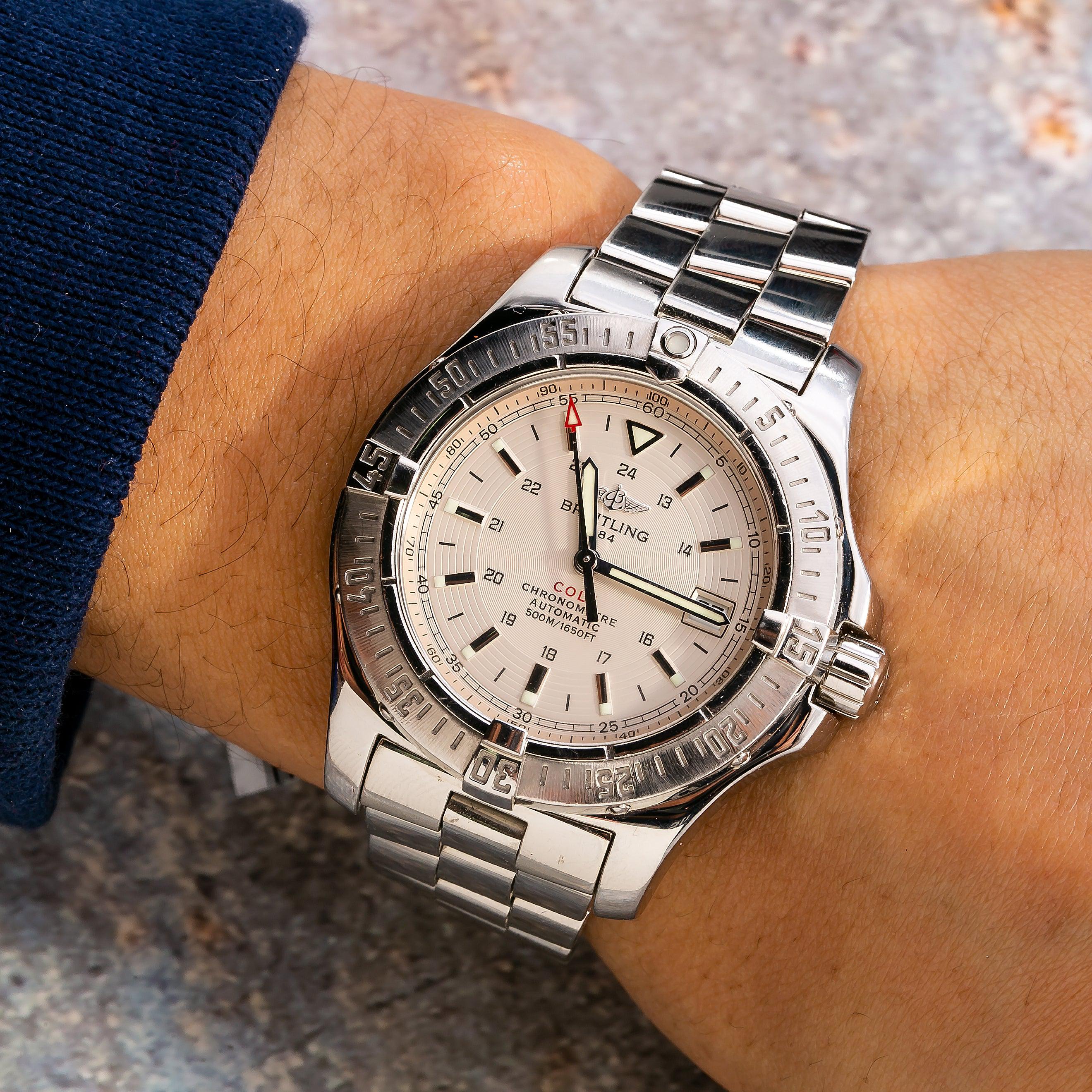 Breitling Colt A17380 White Dial Stainless Steel Watch