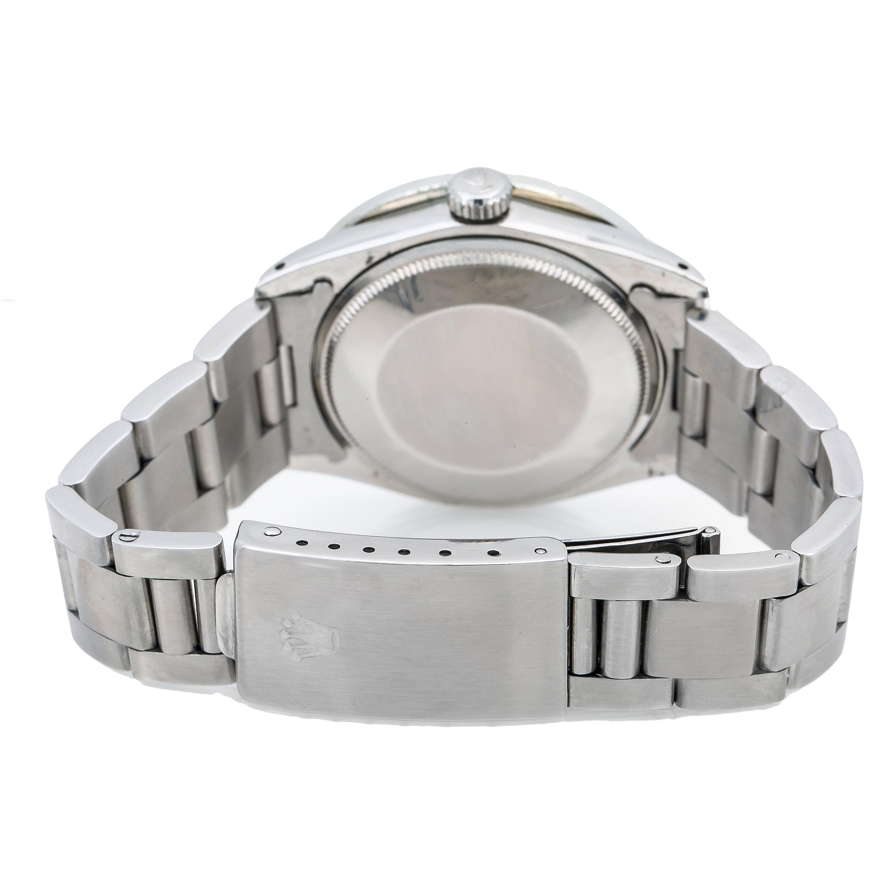 Rolex Oyster Perpetual Date 1500 34MM Mother of Pearl Diamond Dial & Bezel 1.15 CTW