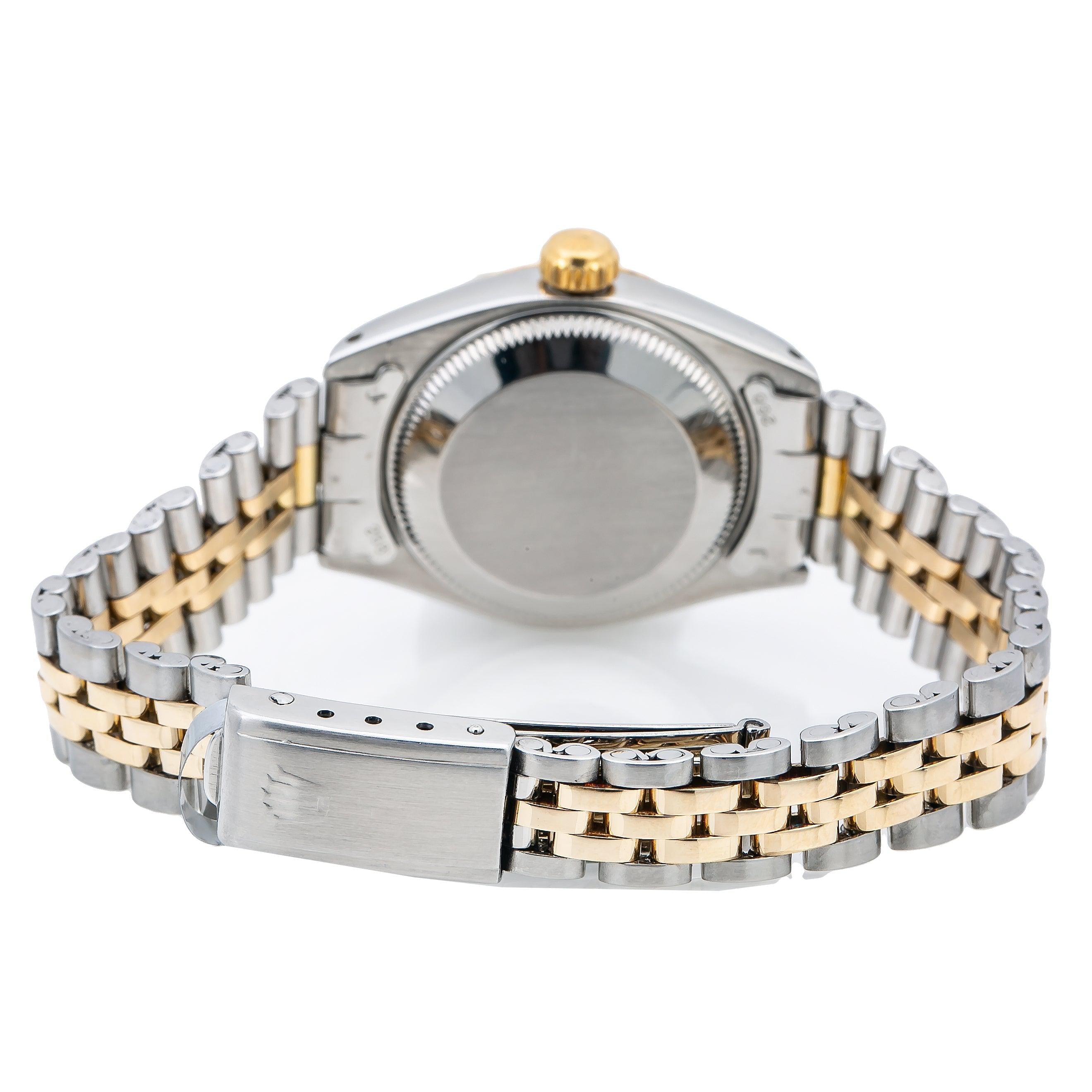 Rolex Lady-Datejust 6917 26MM Black Dial With Two Tone Jubilee Bracelet