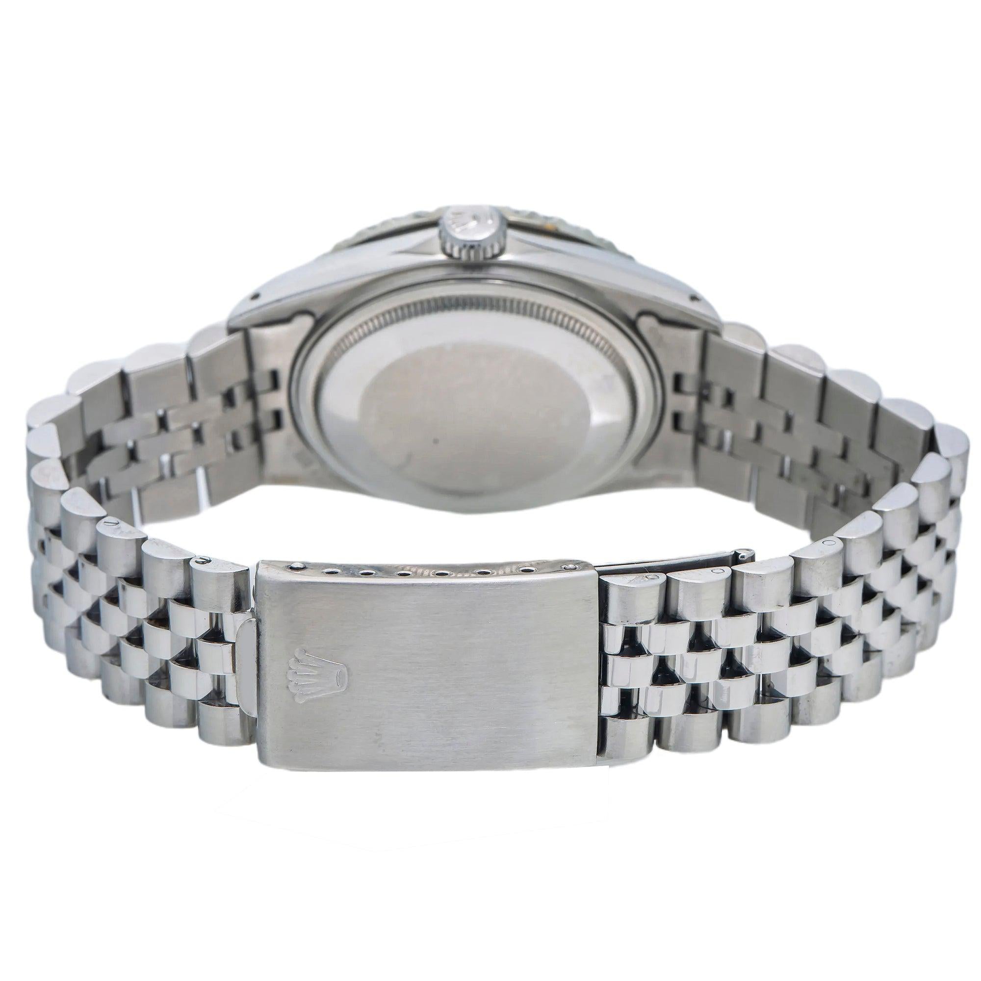 Rolex Datejust 16014 36MM Green Dial With Diamond Bezel