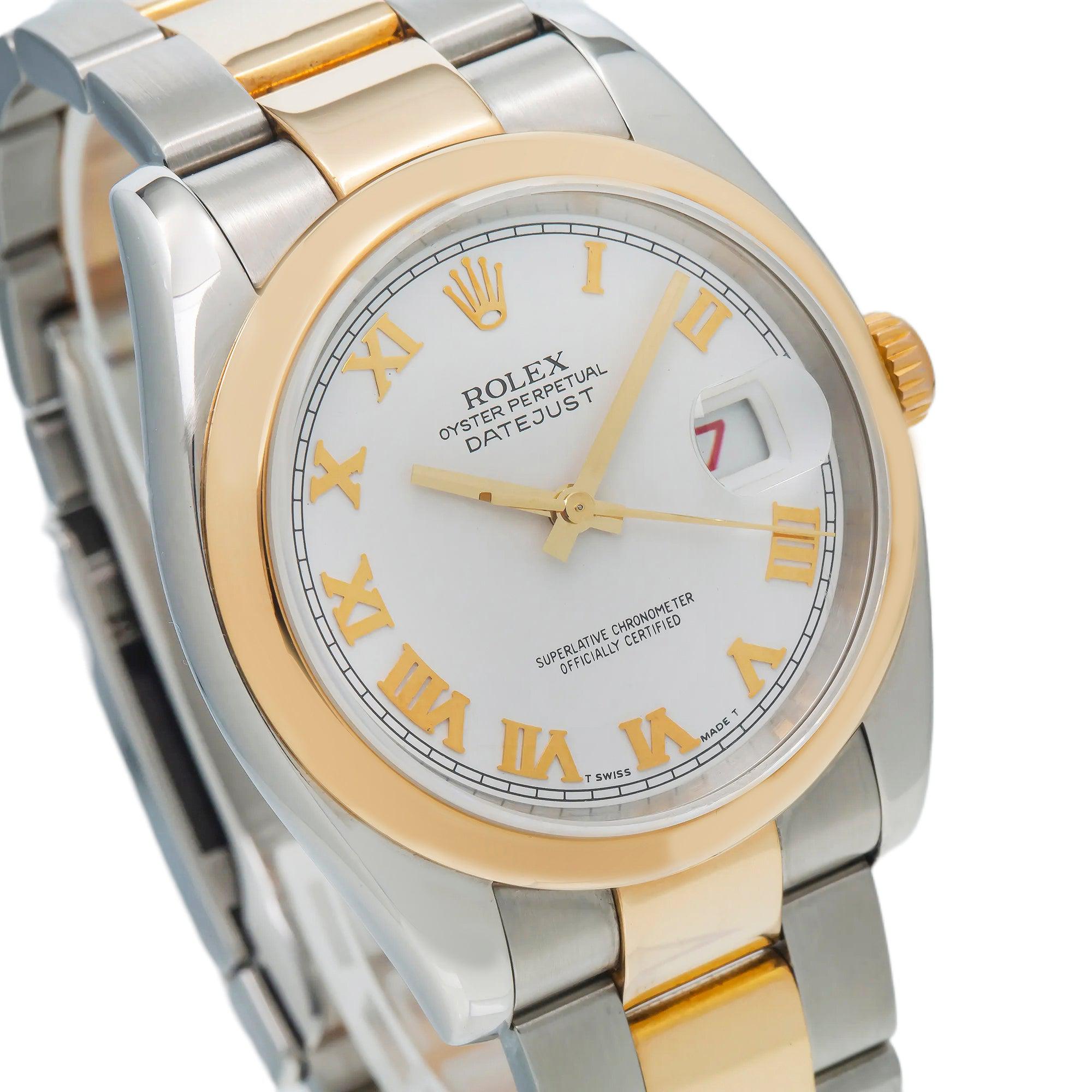 Rolex Datejust 116203 36MM White Dial With Two Tone Oyster Bracelet