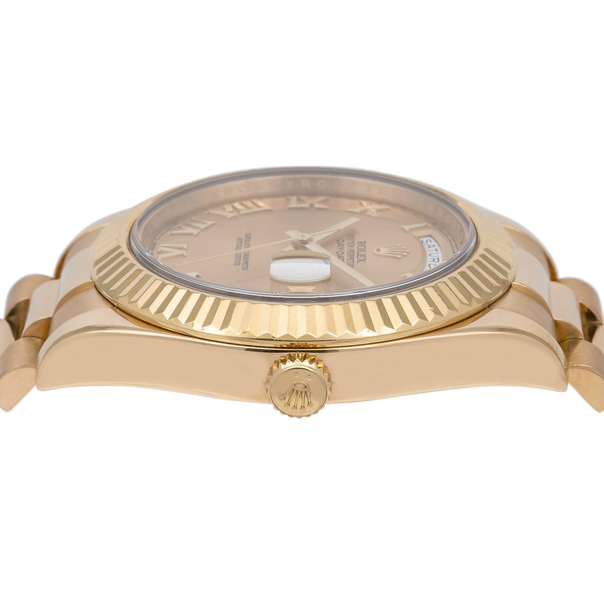 Rolex Day-Date II 218238 41MM Champagne Dial With Yellow Gold President Bracelet