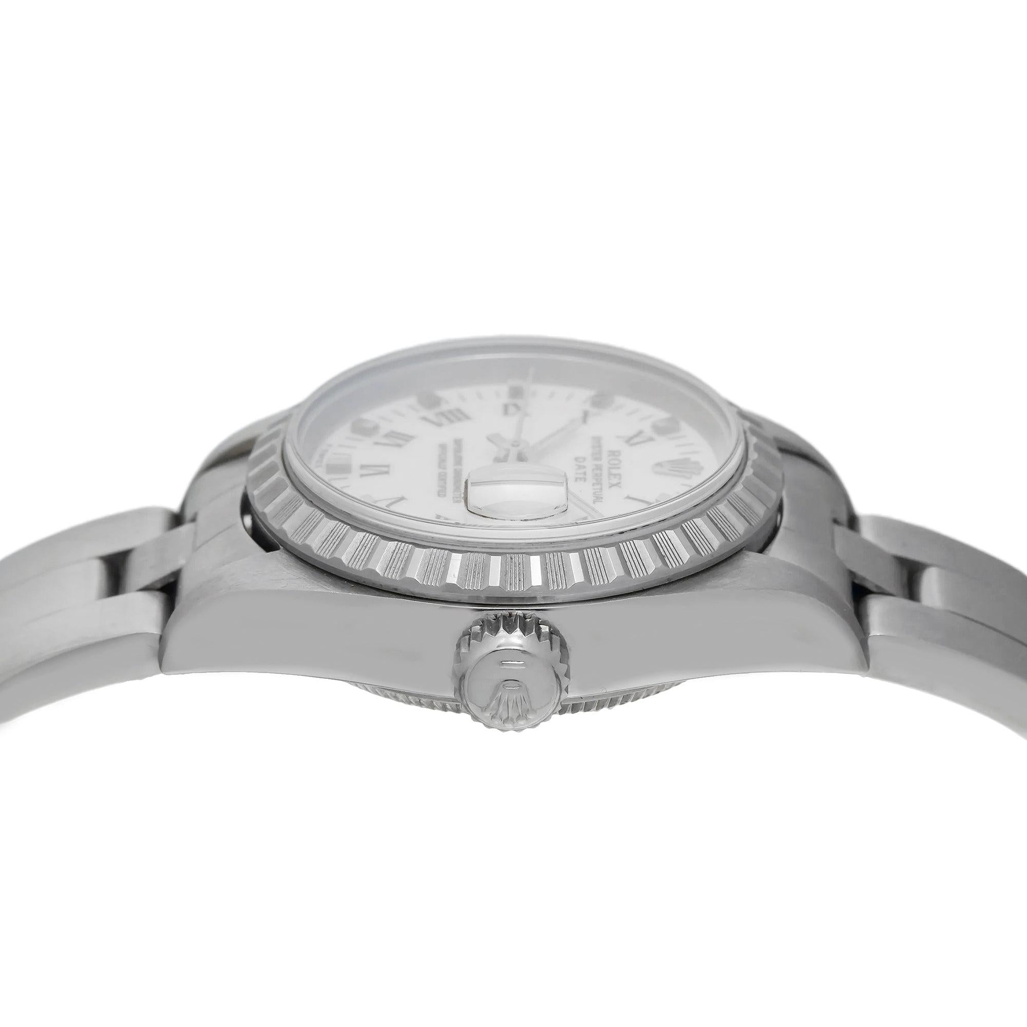 Rolex Oyster Perpetual Datejust 69240 26MM White Dial With Stainless Steel Bracelet