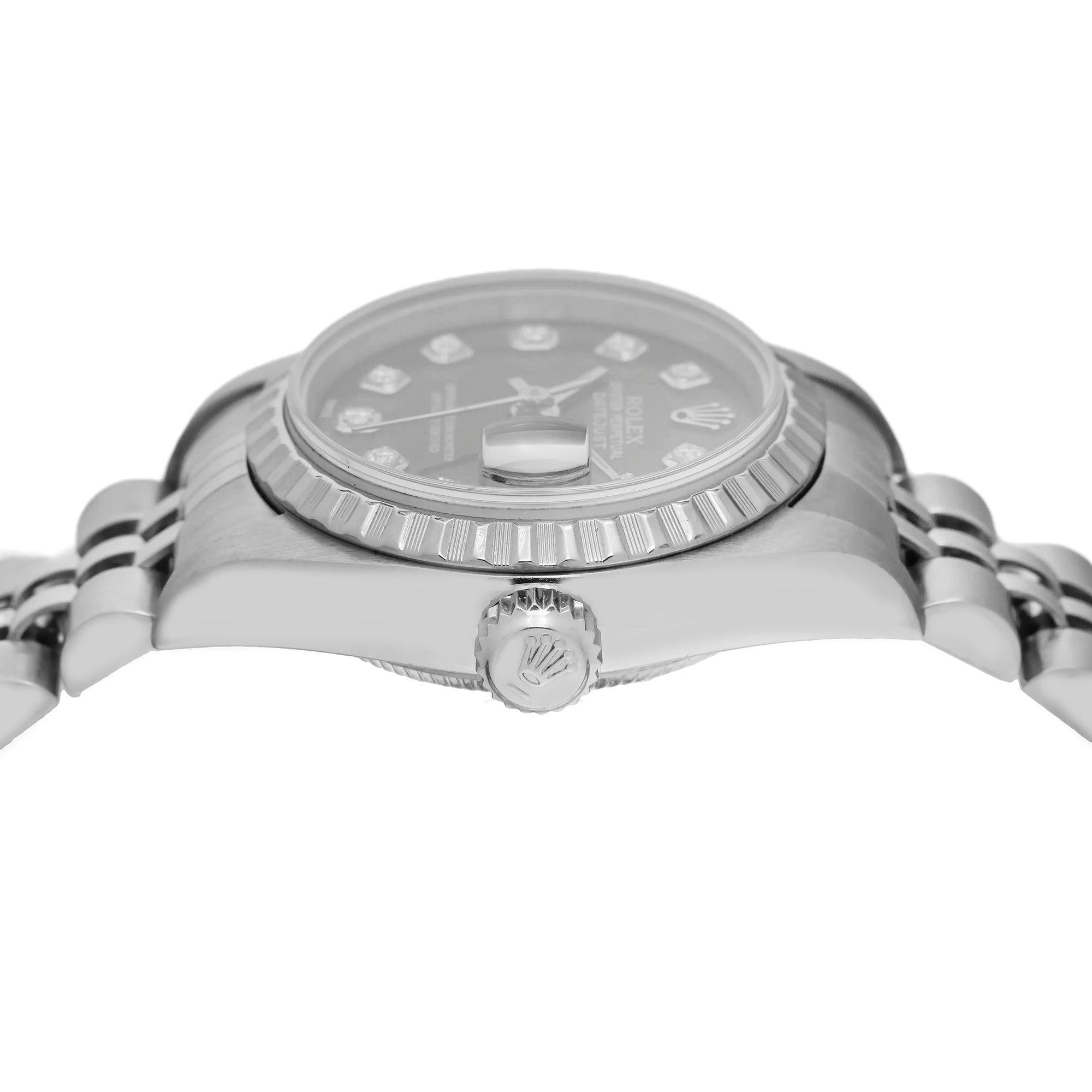 Rolex Datejust 79174 26MM Black Diamond Dial With Stainless Steel Jubilee Bracelet