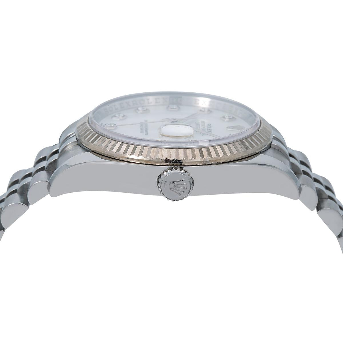 Rolex Datejust 116234 36MM White Diamond Dial With Stainless Steel Jubilee Bracelet