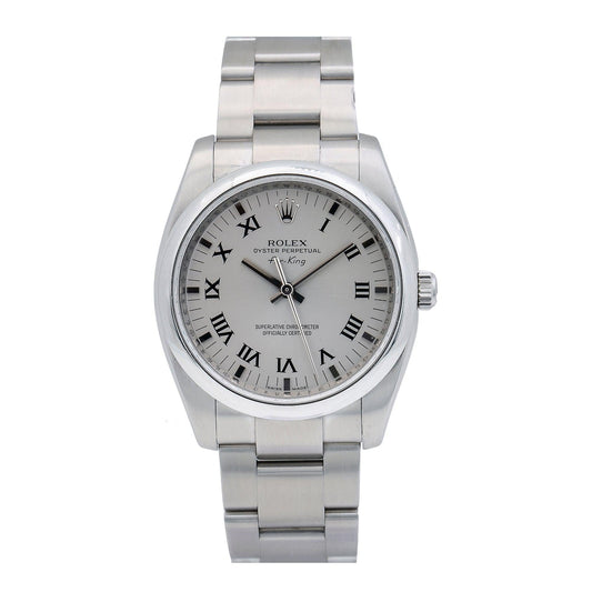 Rolex Oyster Perpetual Air King 114200 34MM Silver Dial With Stainless Steel Oyster Bracelet