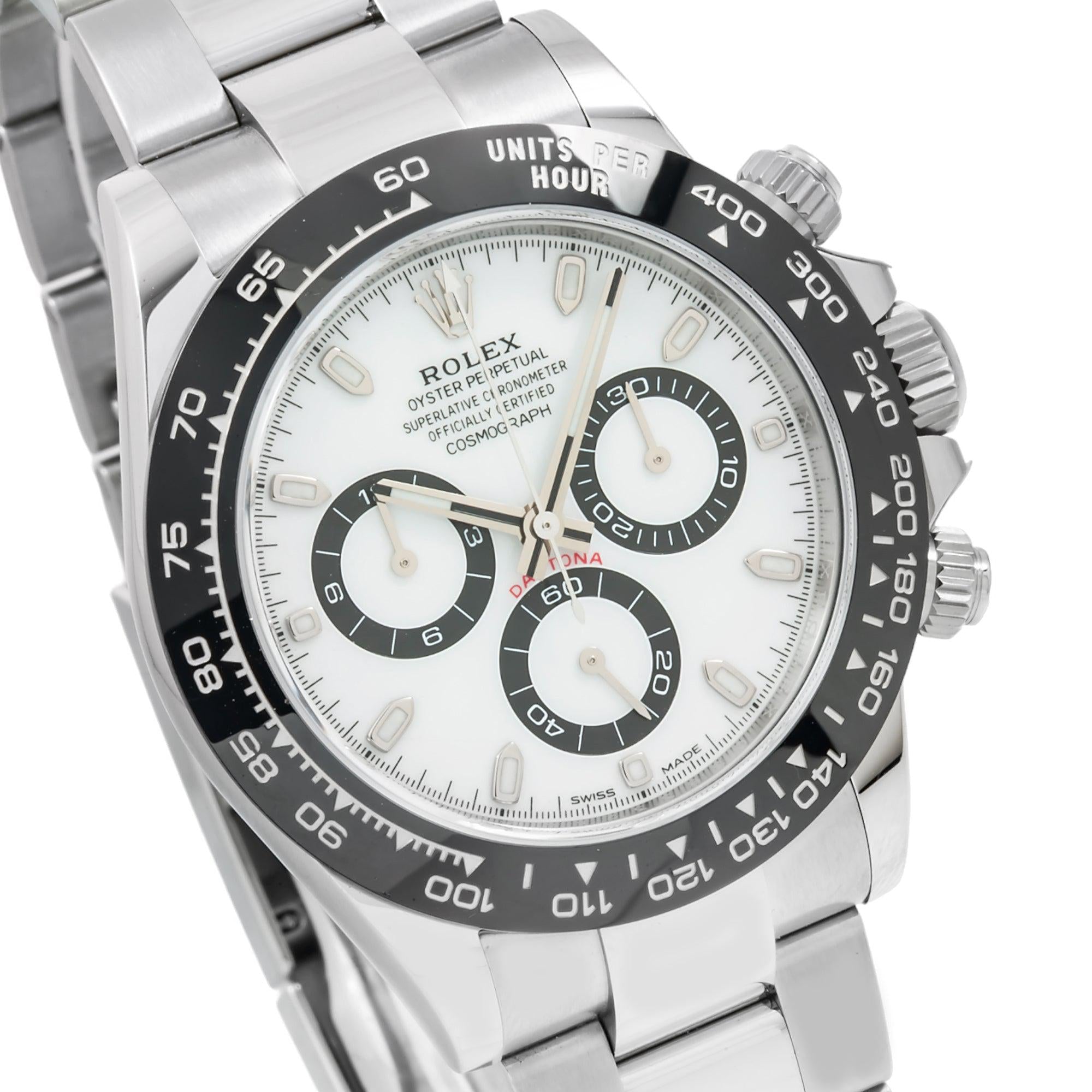 Rolex Cosmograph Daytona 116500LN 40MM White Panda Dial