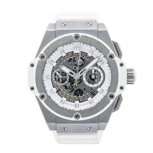 Hublot King Power  701.NE.0127 48MM Transparent Dial With Rubber Bracelet