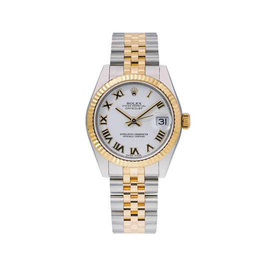 Rolex Datejust 178243 31MM White Dial With Two Tone Bracelet