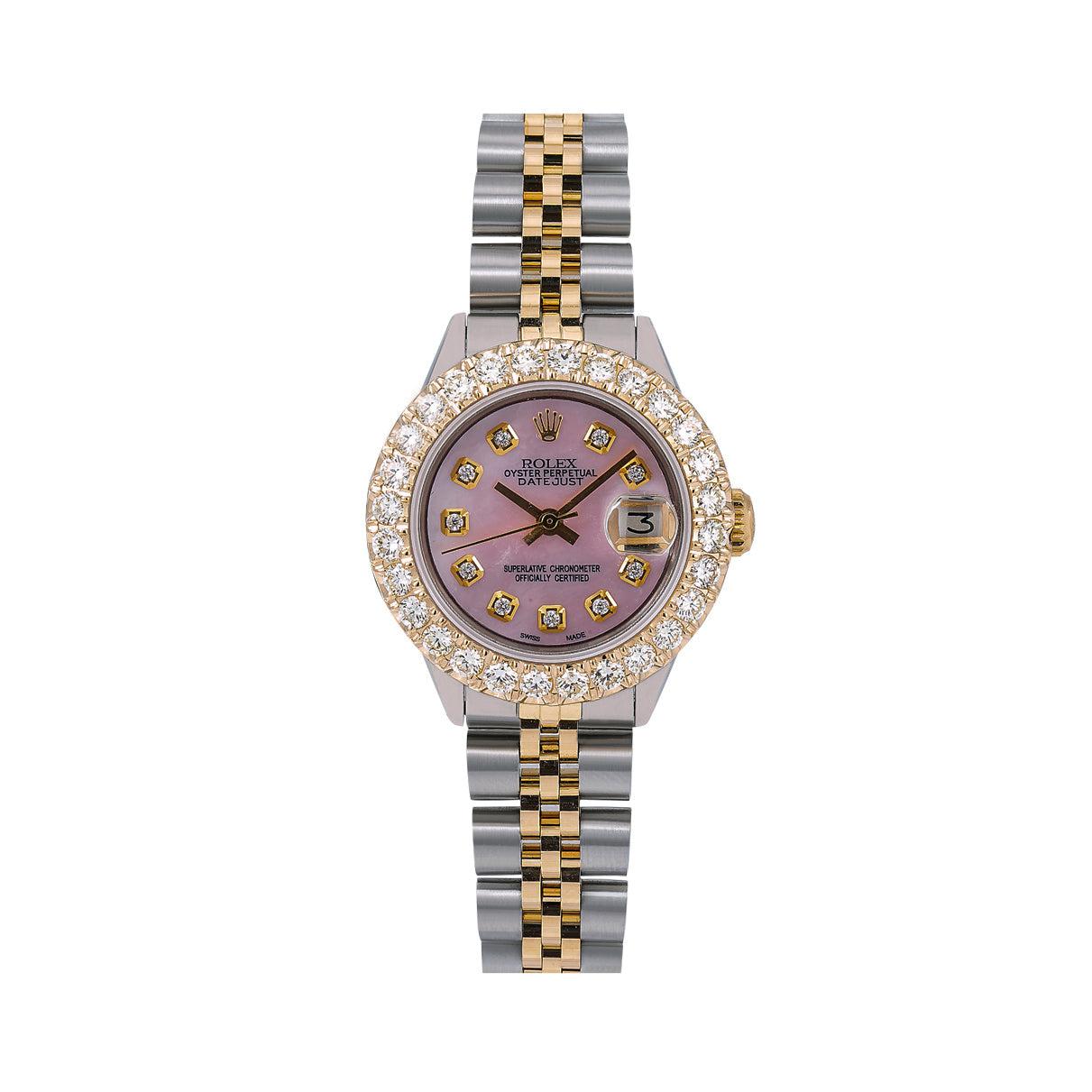 Rolex Datejust 6917 26MM Pink Diamond Dial With Two Tone Bracelet