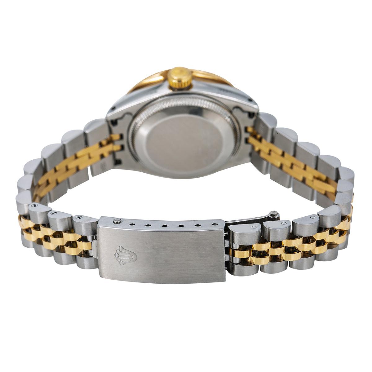 Rolex DateJust Diamond Watch  6917 26mm  Red Diamond Dial With Two Tone Jubilee Bracelet