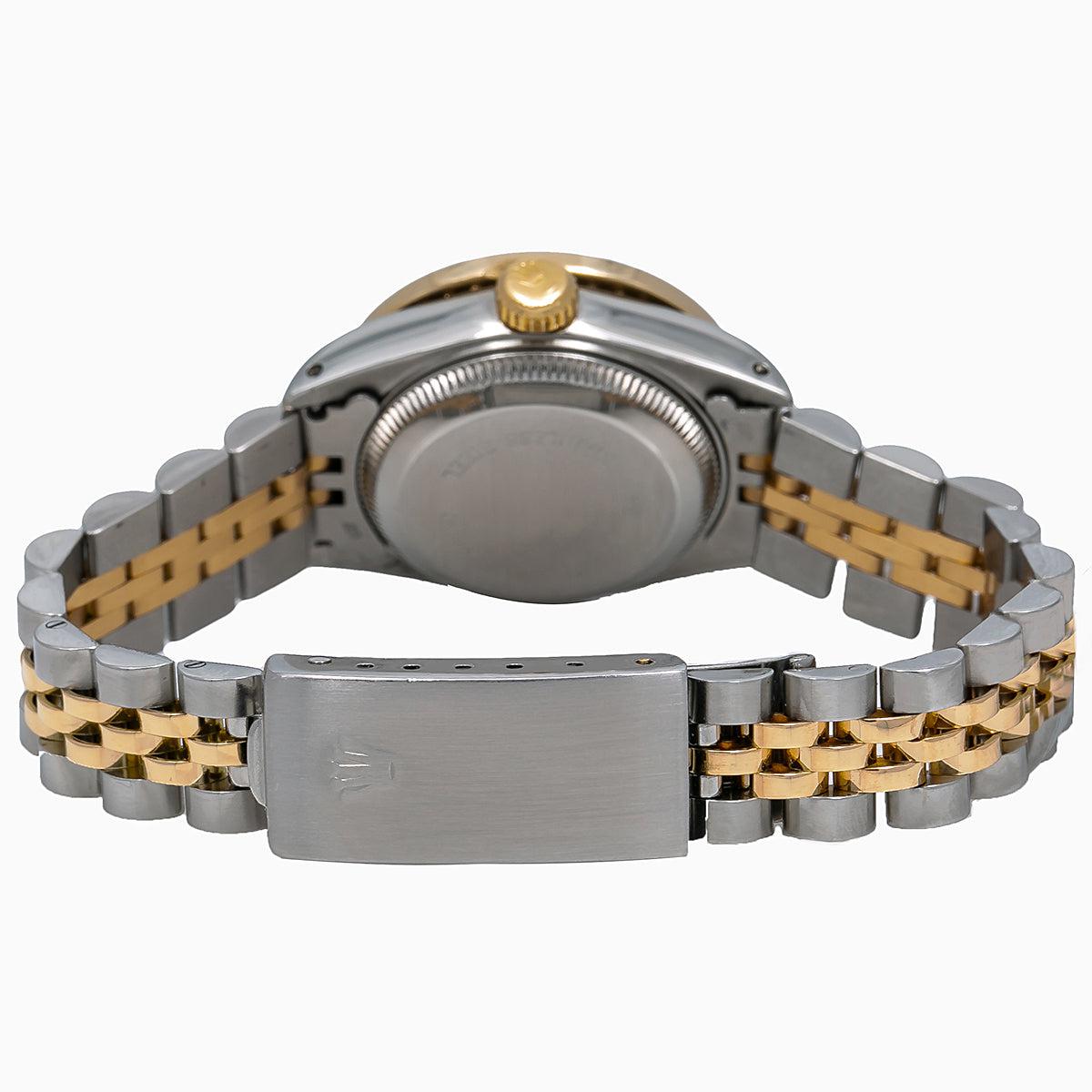 Rolex Datejust Diamond Watch, 69173 26mm, Pink Mother of Pearl Diamond Dial With 0.90 CT Diamonds