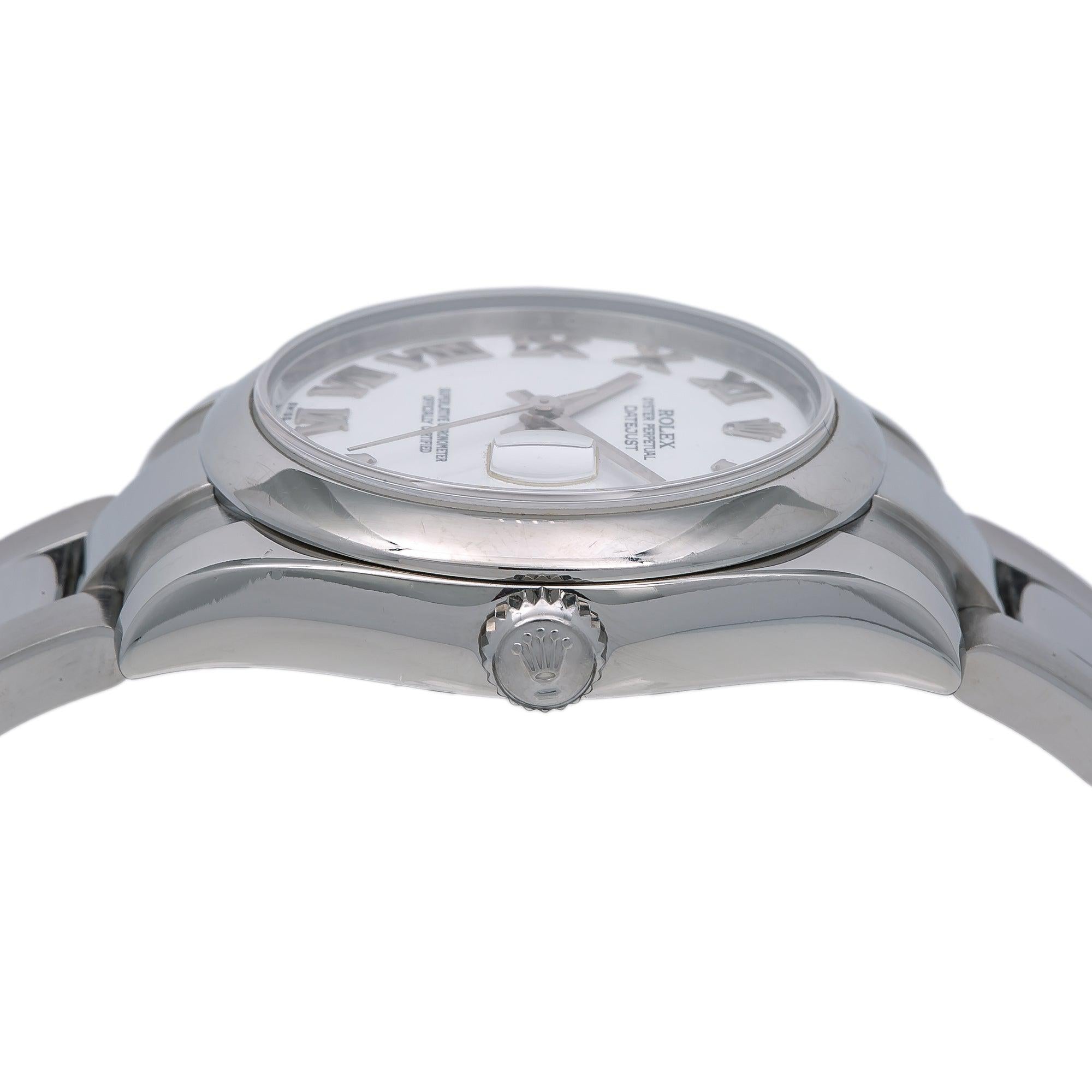 Rolex Lady-Datejust 178240 31MM White Dial With Stainless Steel Oyster Bracelet