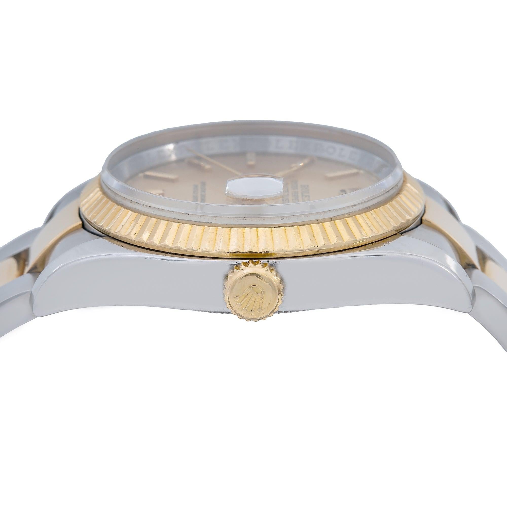 Rolex Datejust 116233 36MM Champagne Dial With Two Tone Oyster Bracelet