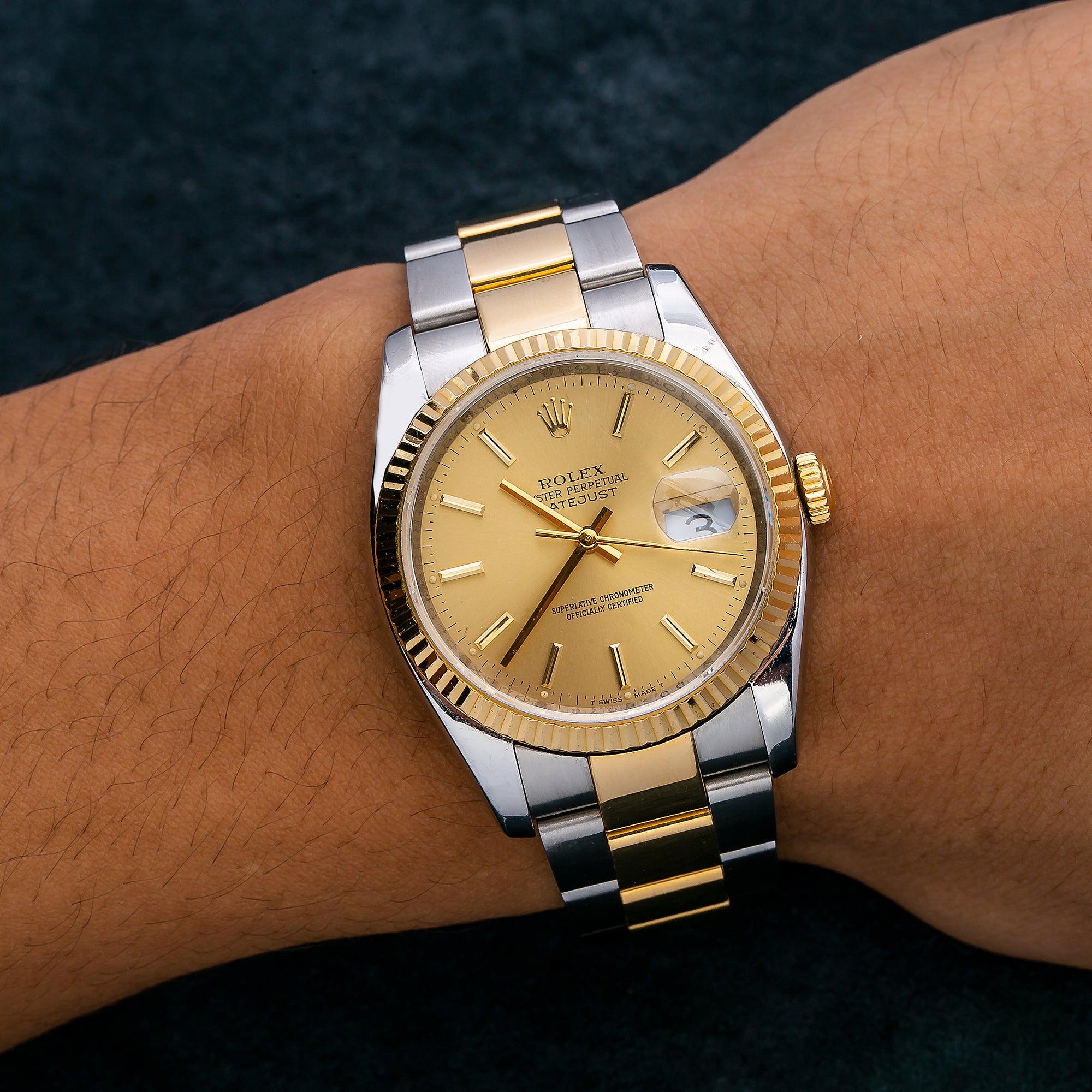 Rolex Datejust 116233 36MM Champagne Dial With Two Tone Oyster Bracelet