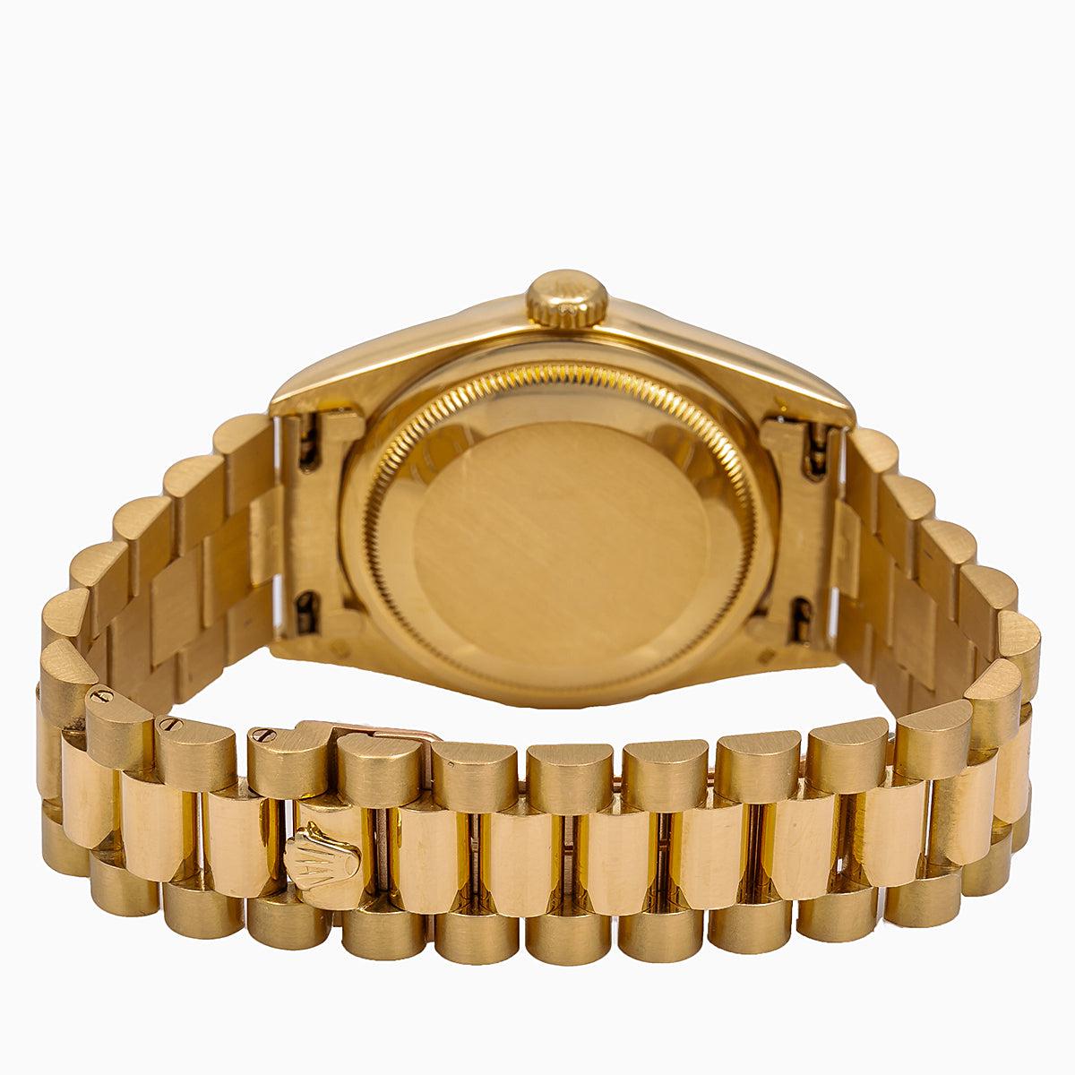 Rolex Day-Date 18238 36MM Champagne Dial With President Yellow Gold Bracelet