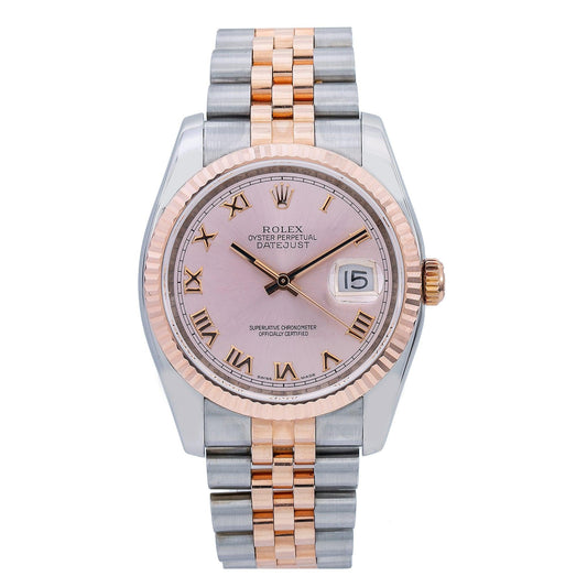 Rolex Datejust 116231 36MM Pink Dial With Two Tone Jubilee Bracelet