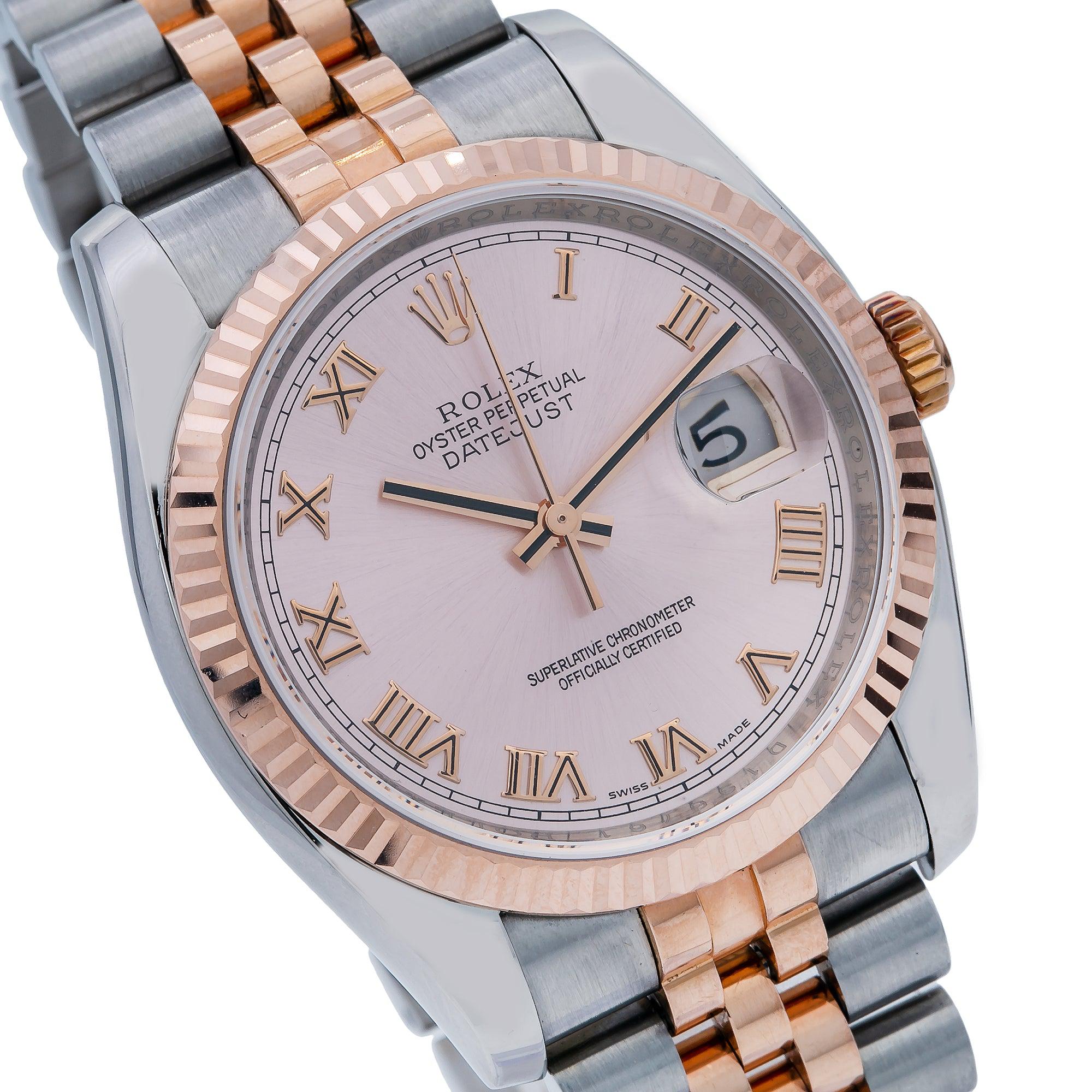 Rolex Datejust 116231 36MM Pink Dial With Two Tone Jubilee Bracelet