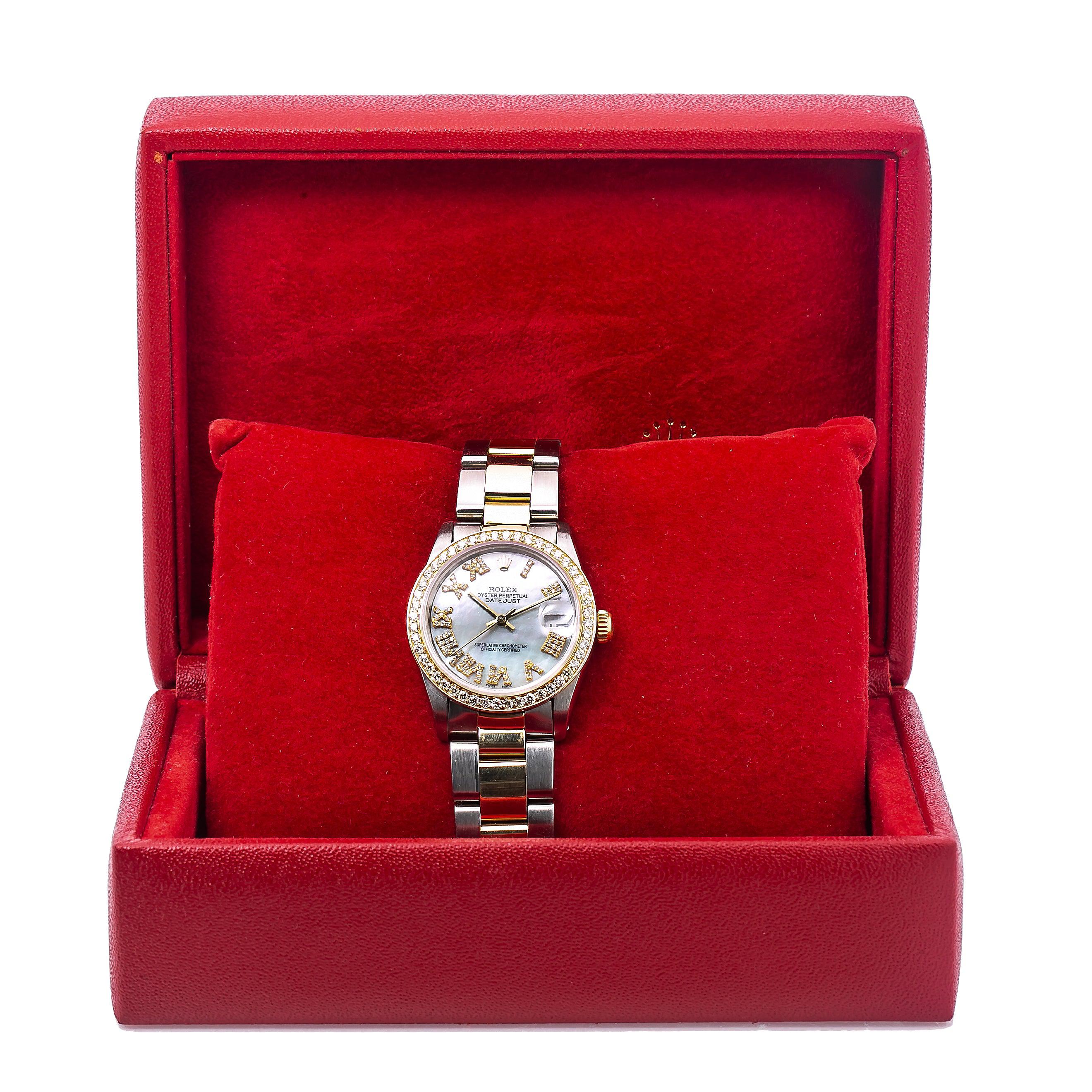 Rolex Lady-Datejust 68273 31MM Mother of Pearl Dial With Two Tone Oyster Bracelet