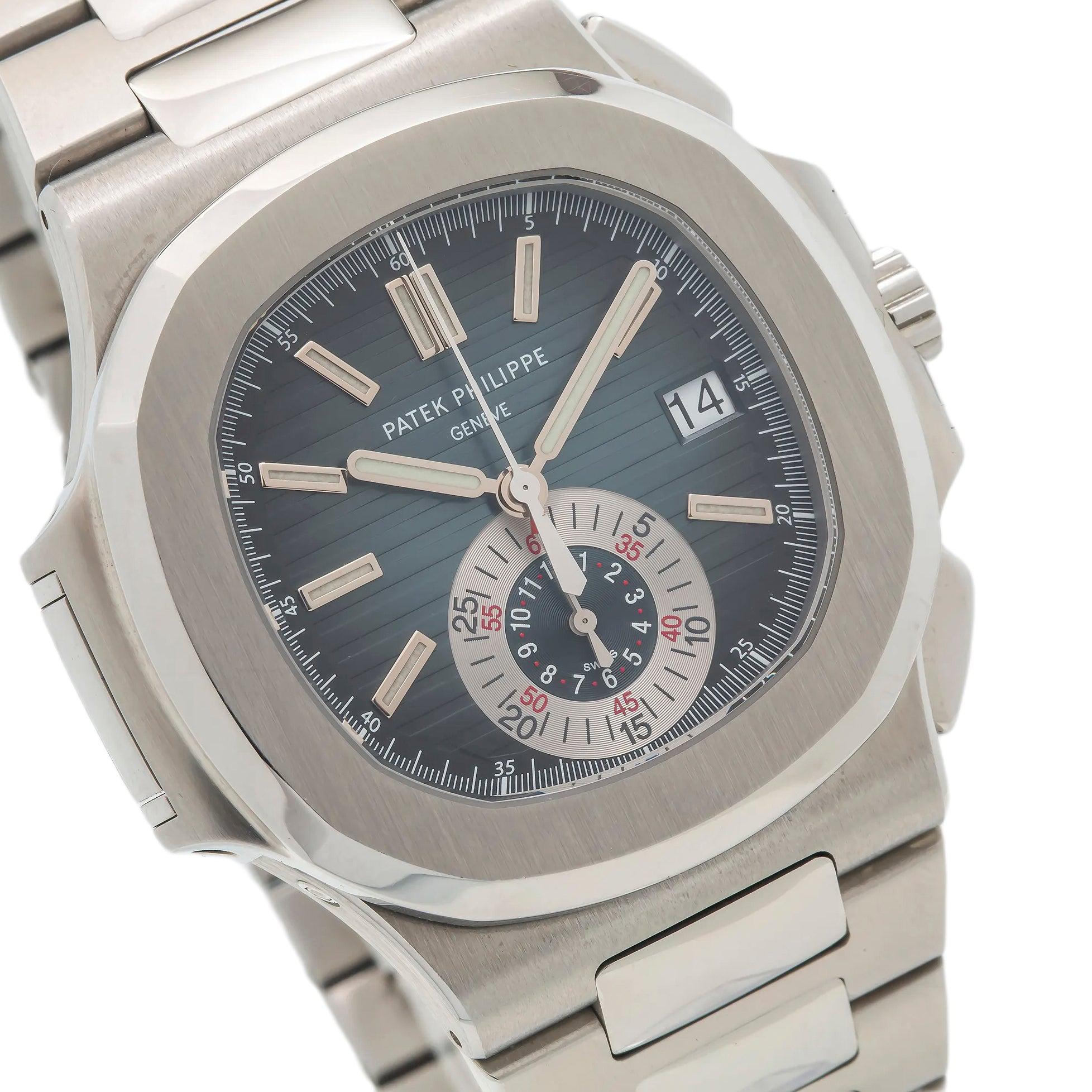 Patek Philippe Nautilus 5980/1A 44MM Blue Dial With Stainless Steel Bracelet