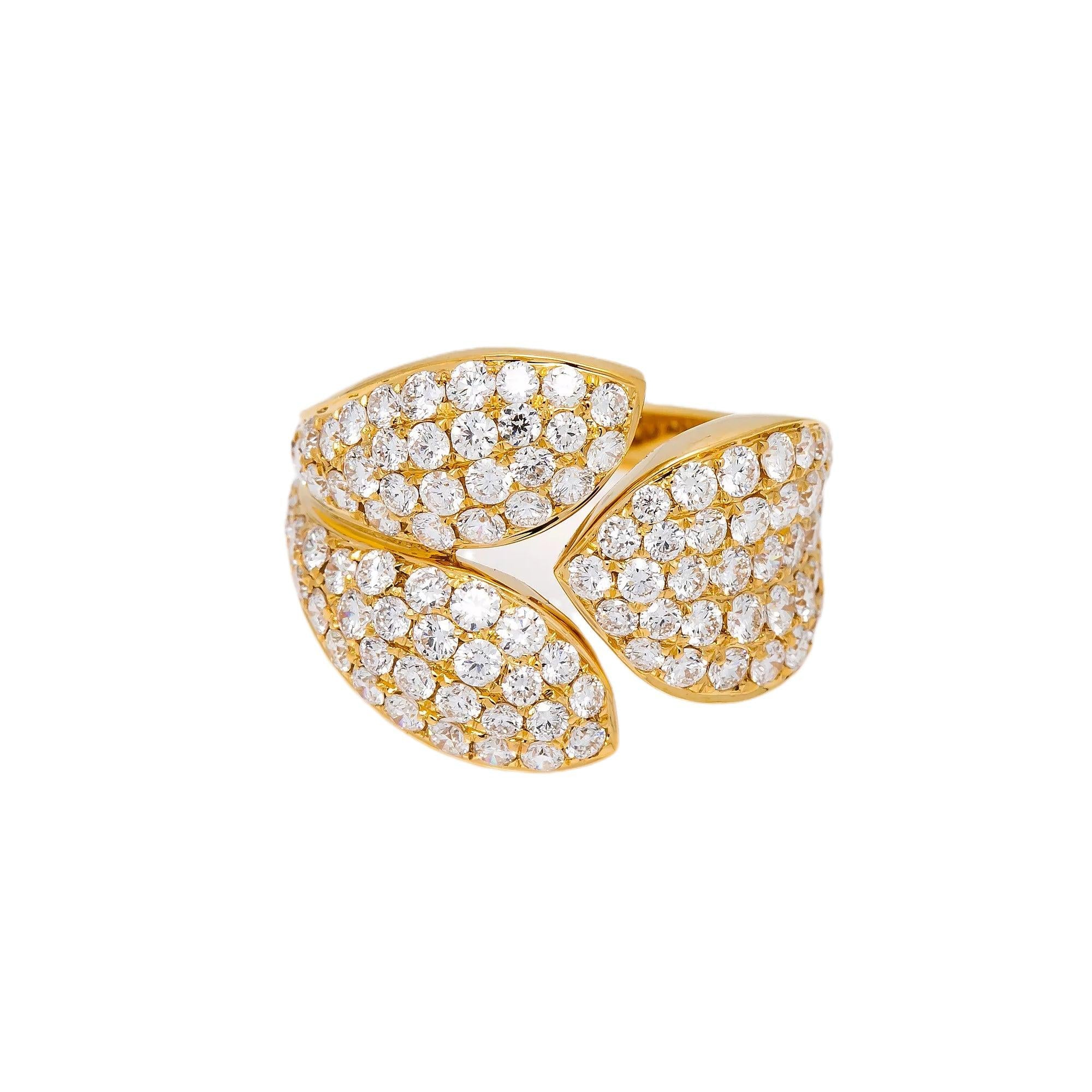 18K YELLOW GOLD LADIES RING WITH 2.00 CT DIAMONDS
