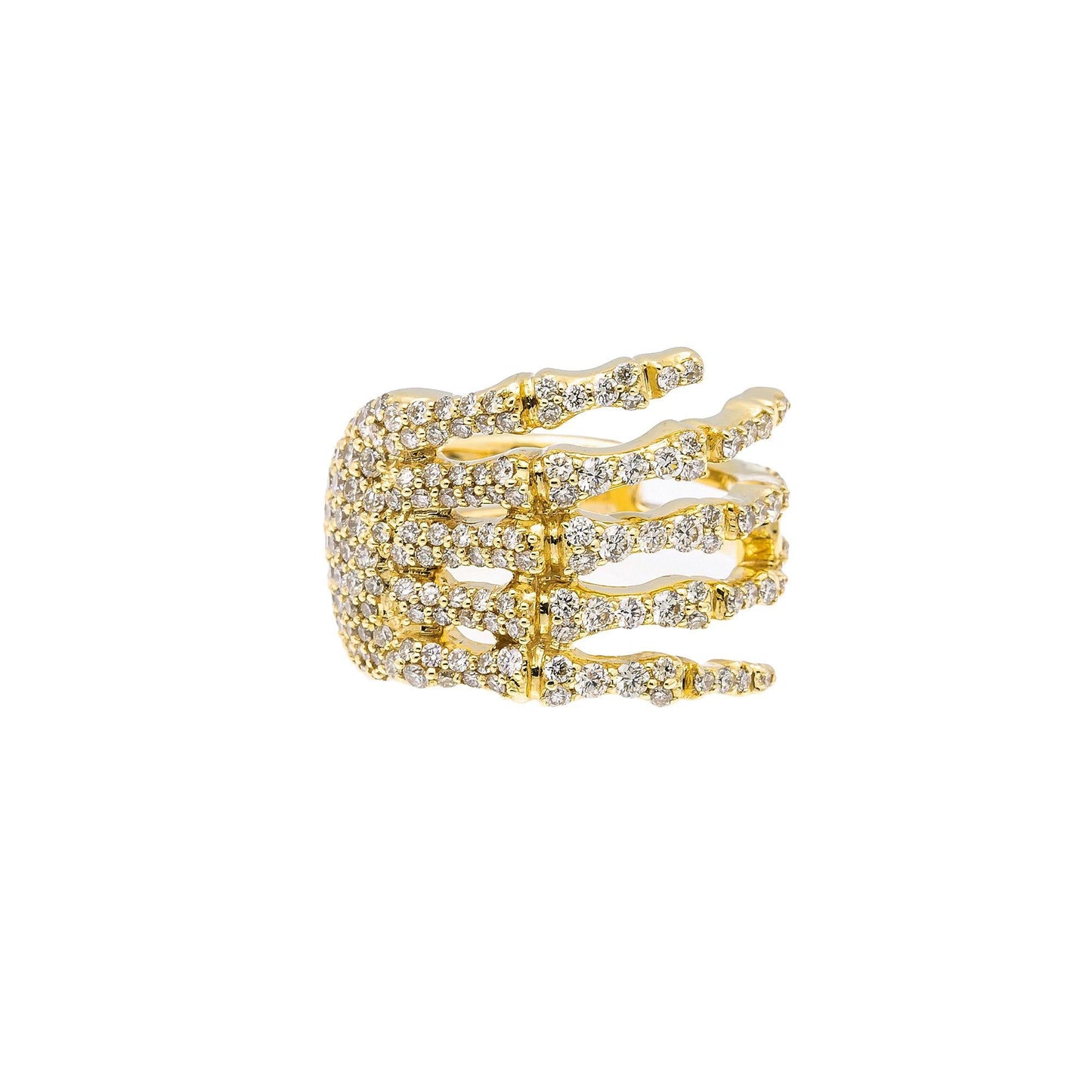 Unisex 14K Yellow/ Rose Gold Fancy Diamond Ring