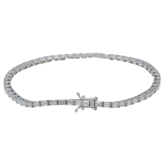 14K GOLD TENNIS BRACELET 4.46 CT DIAMONDS