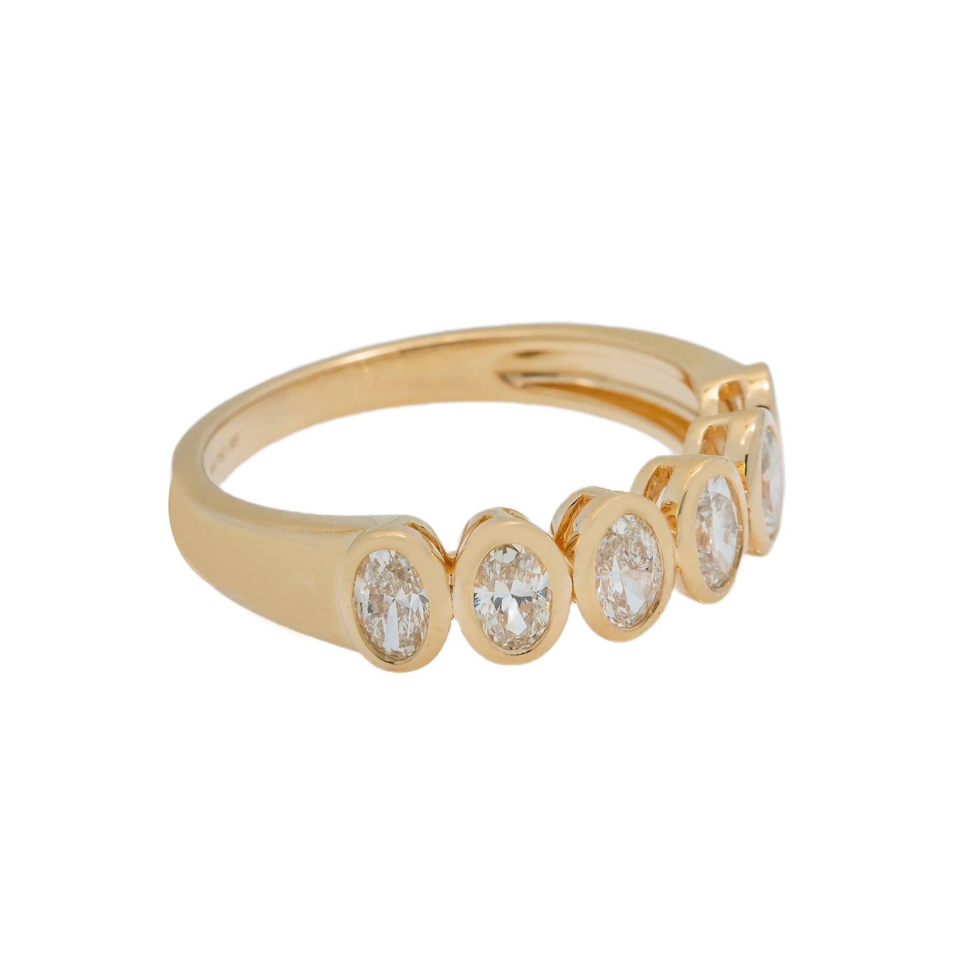 18K GOLD DIAMOND LADIES RING 0.86 CT