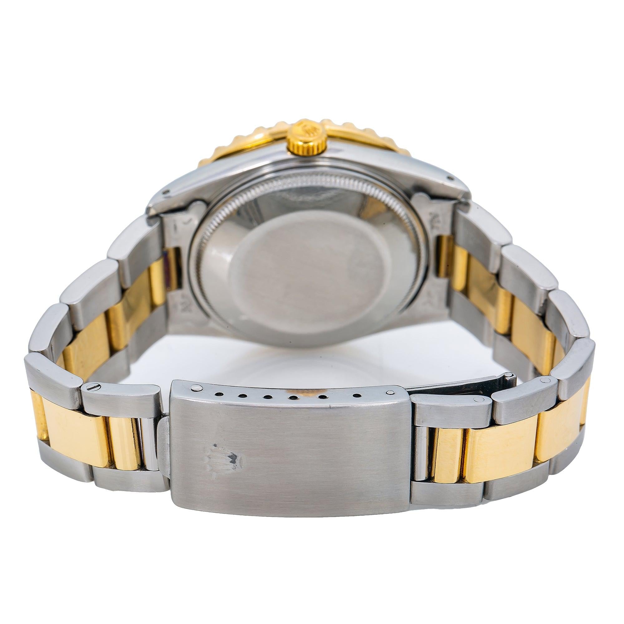 Rolex Oyster Perpetual Date 1500 34MM Blue Diamond Dial With Two Tone Oyster Bracelet