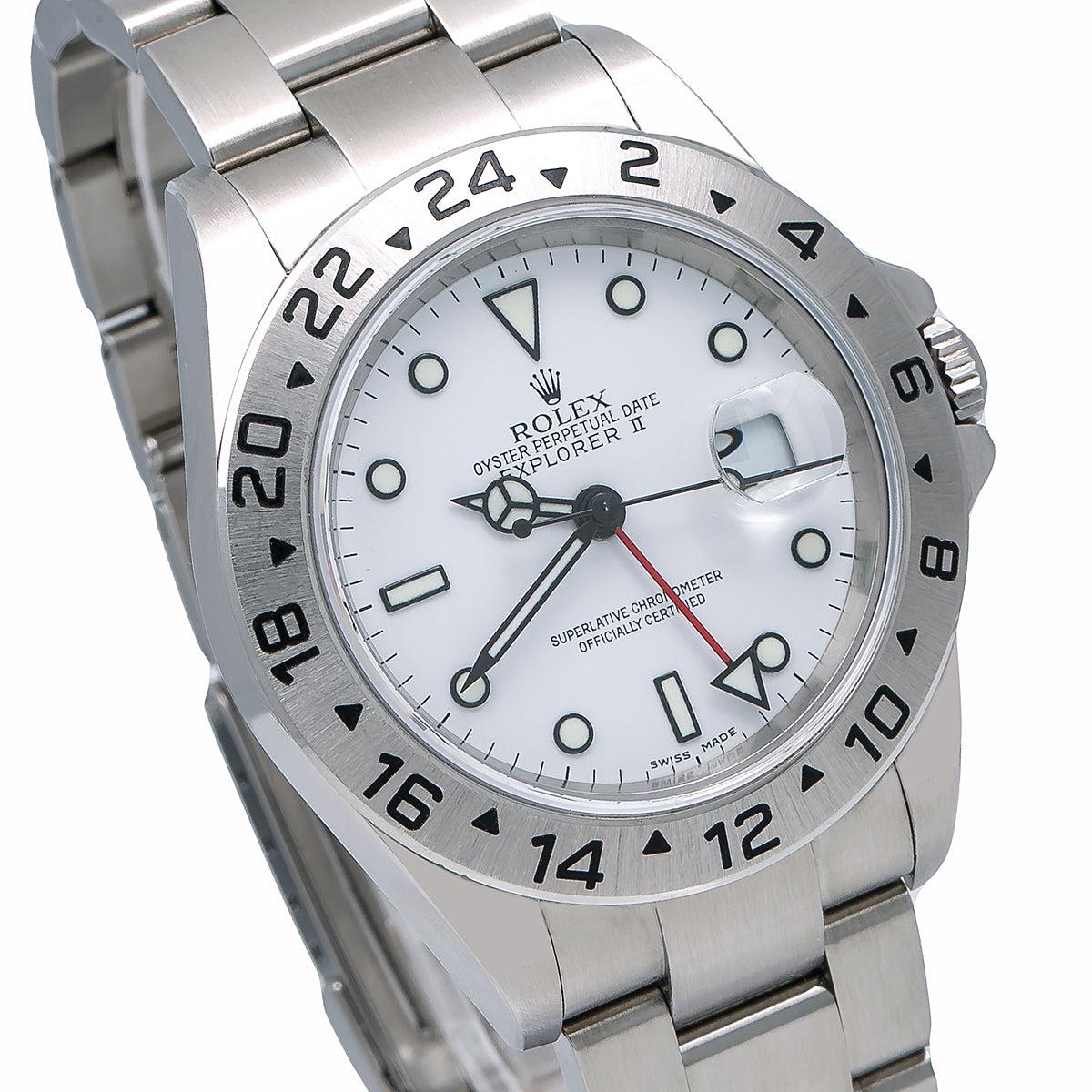 Rolex Explorer II 16570 40MM White Dial With Stainless Steel Oyster Bracelet
