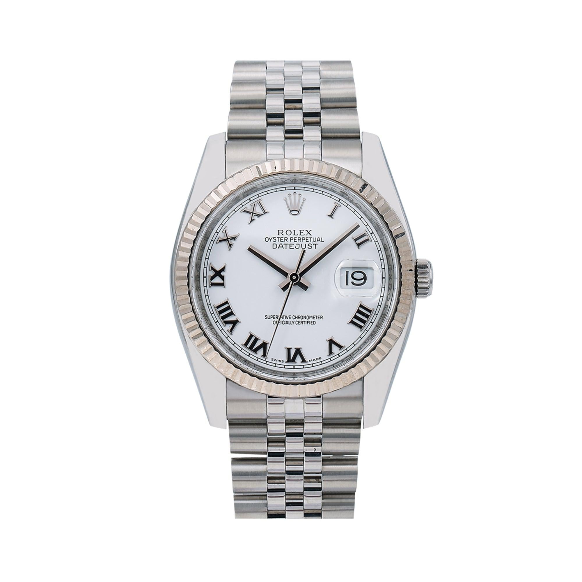 Rolex Datejust 116234 36MM Silver Dial With Stainless Steel Bracelet