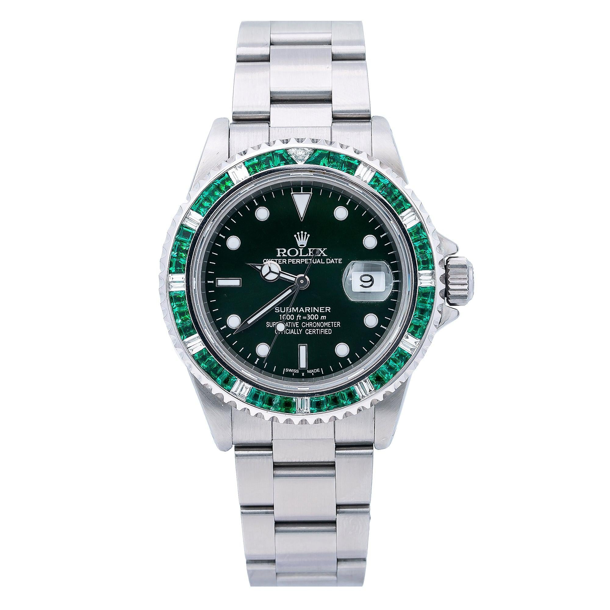 Rolex Submariner Date 16800 40MM Green Dial With Stainless Steel Oyster Bracelet