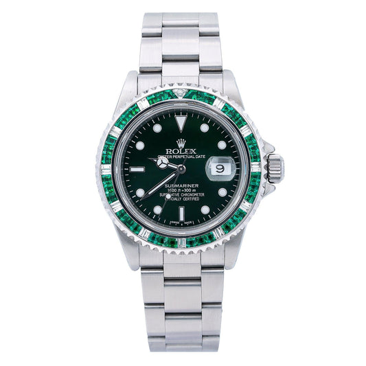 Rolex Submariner Date 16800 40MM Green Dial With Stainless Steel Oyster Bracelet